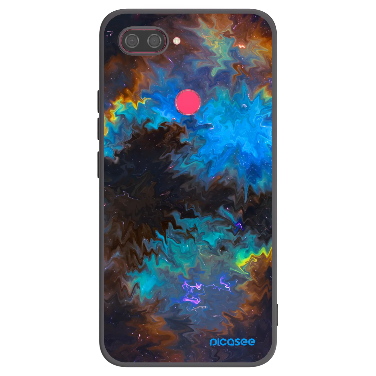 Picasee silikonski črni ovitek za Xiaomi Mi 8 Lite - Space
