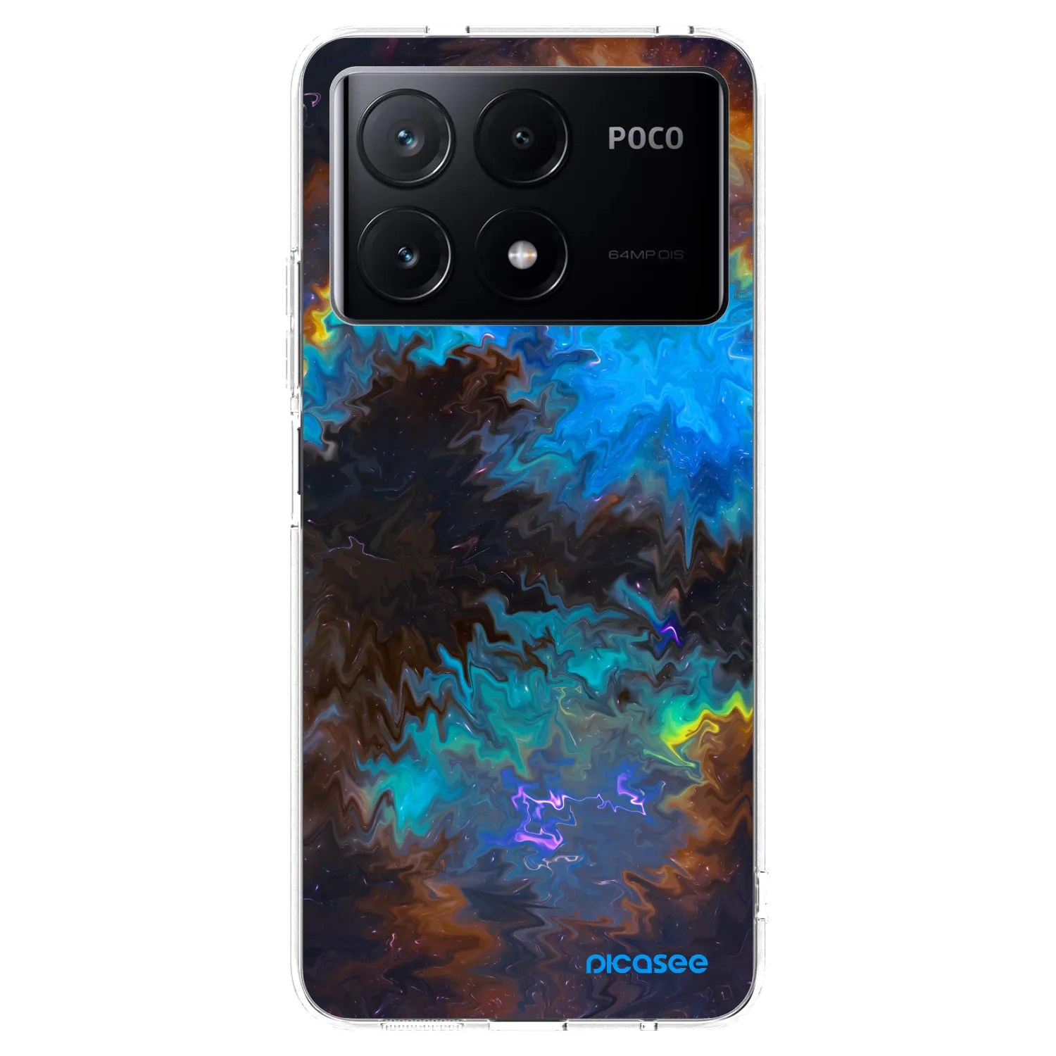 Picasee silikonski prozorni ovitek za Xiaomi Poco X6 Pro - Space