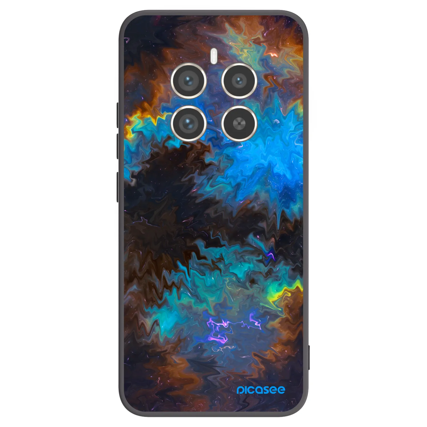 Picasee silikonski črni ovitek za Realme 12 Pro 5G - Space