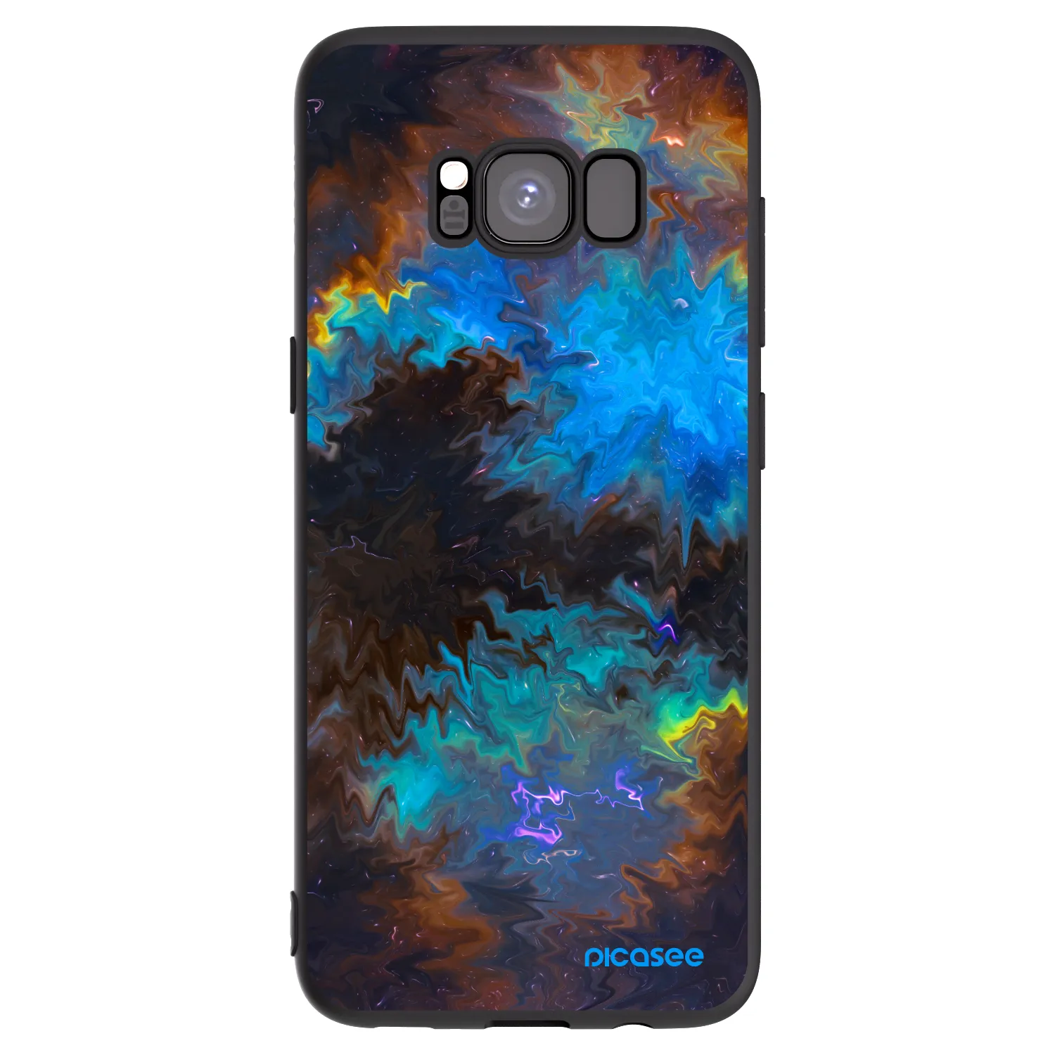 Picasee silikonski črni ovitek za Samsung Galaxy S8 G950F - Space