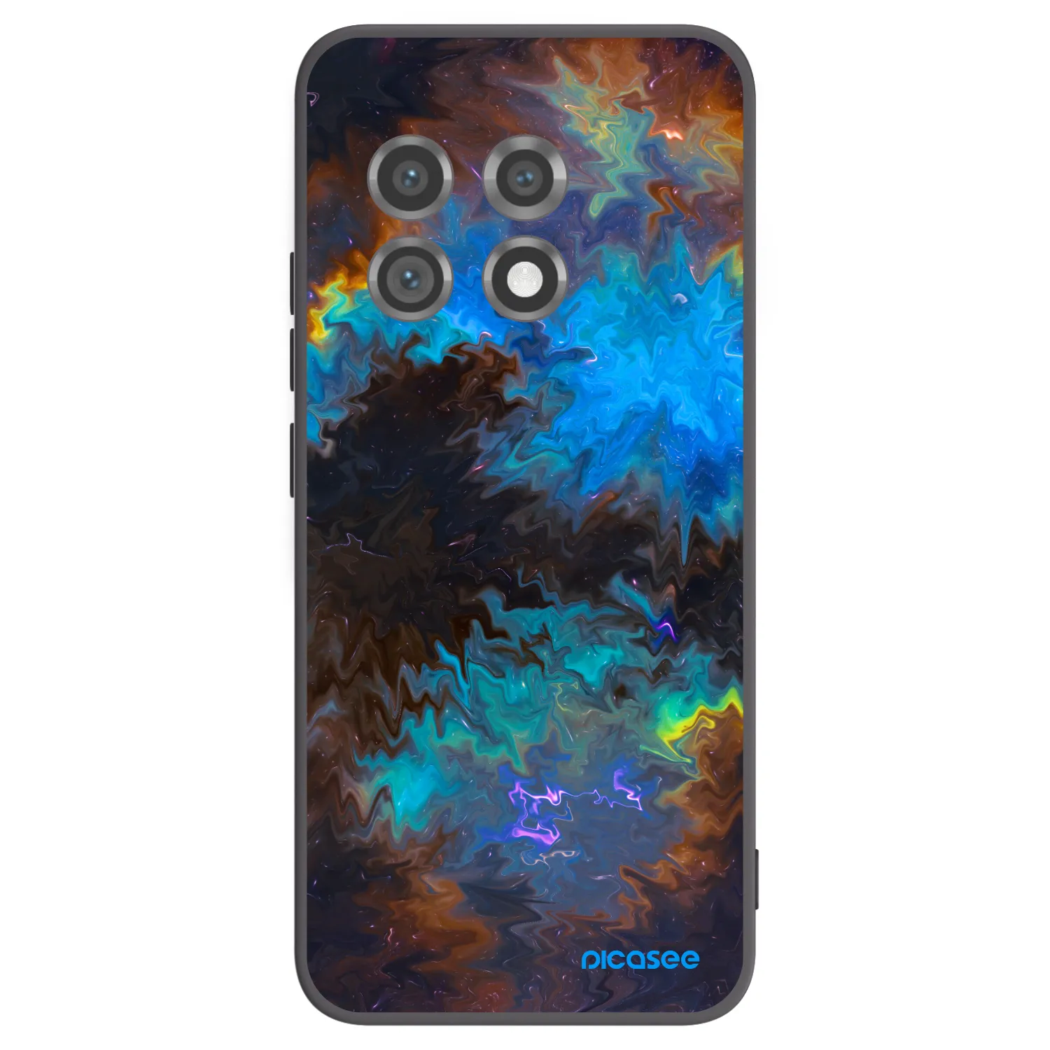 Picasee silikonski črni ovitek za OnePlus 11 5G - Space
