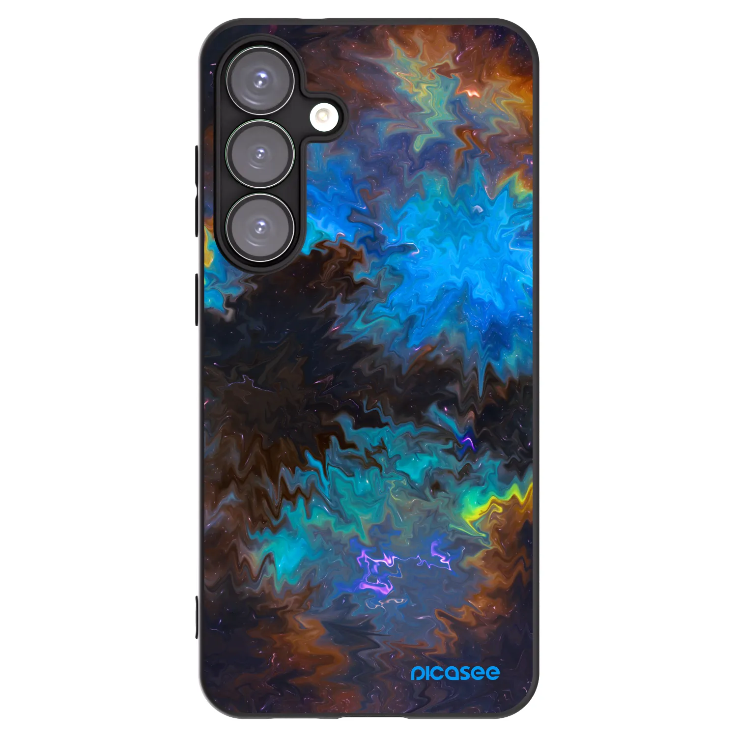 Picasee silikonski črni ovitek za Samsung Galaxy S25+ 5G - Space