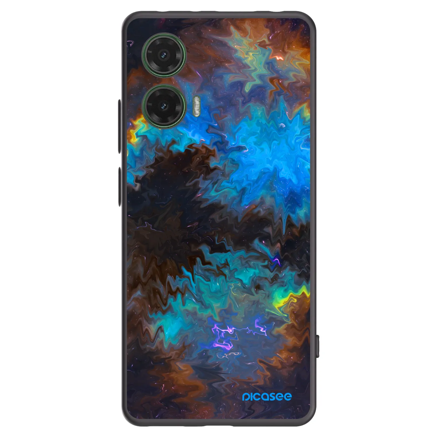 Picasee silikonski črni ovitek za Motorola Moto G35 5G - Space