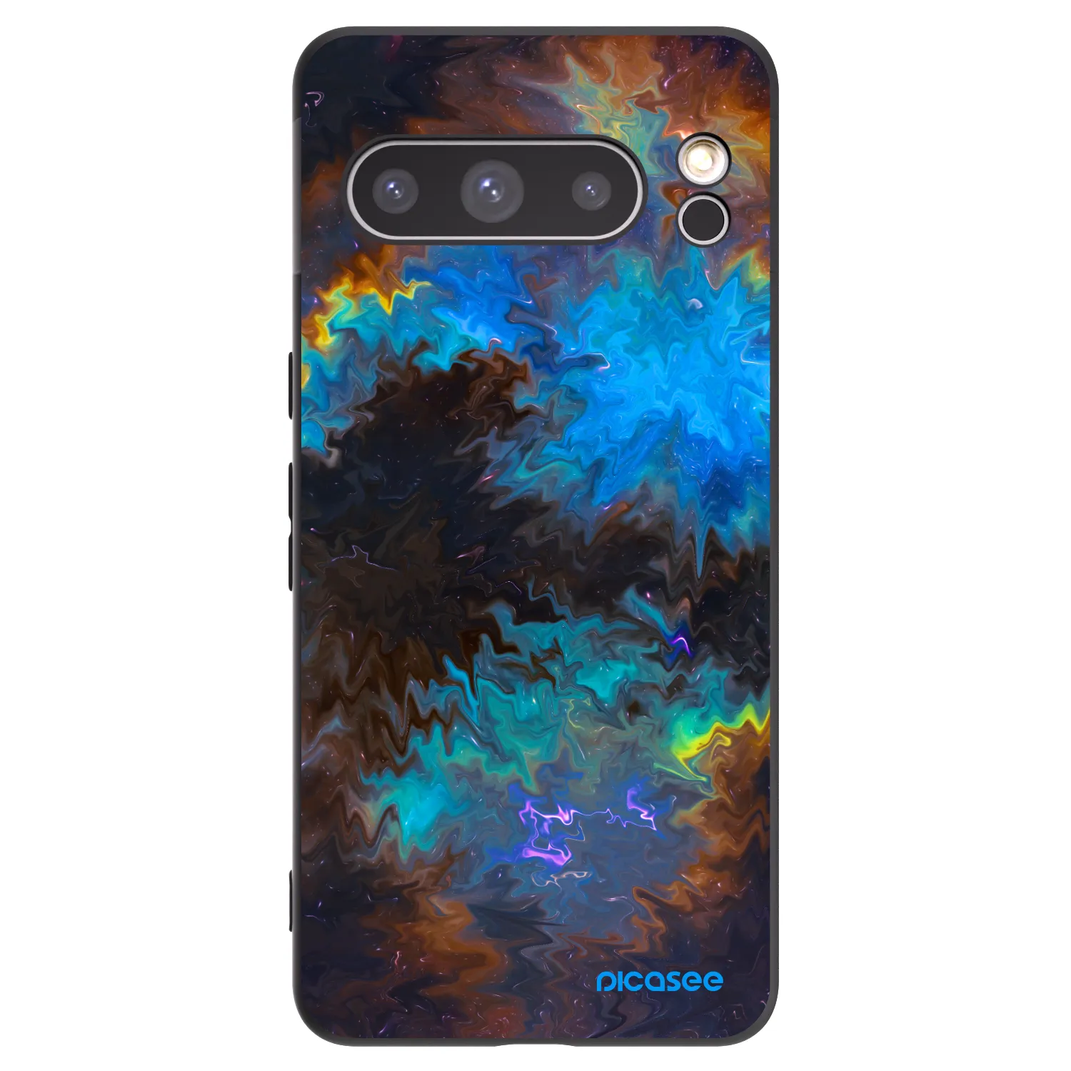 Picasee silikonski črni ovitek za Google Pixel 8 Pro - Space