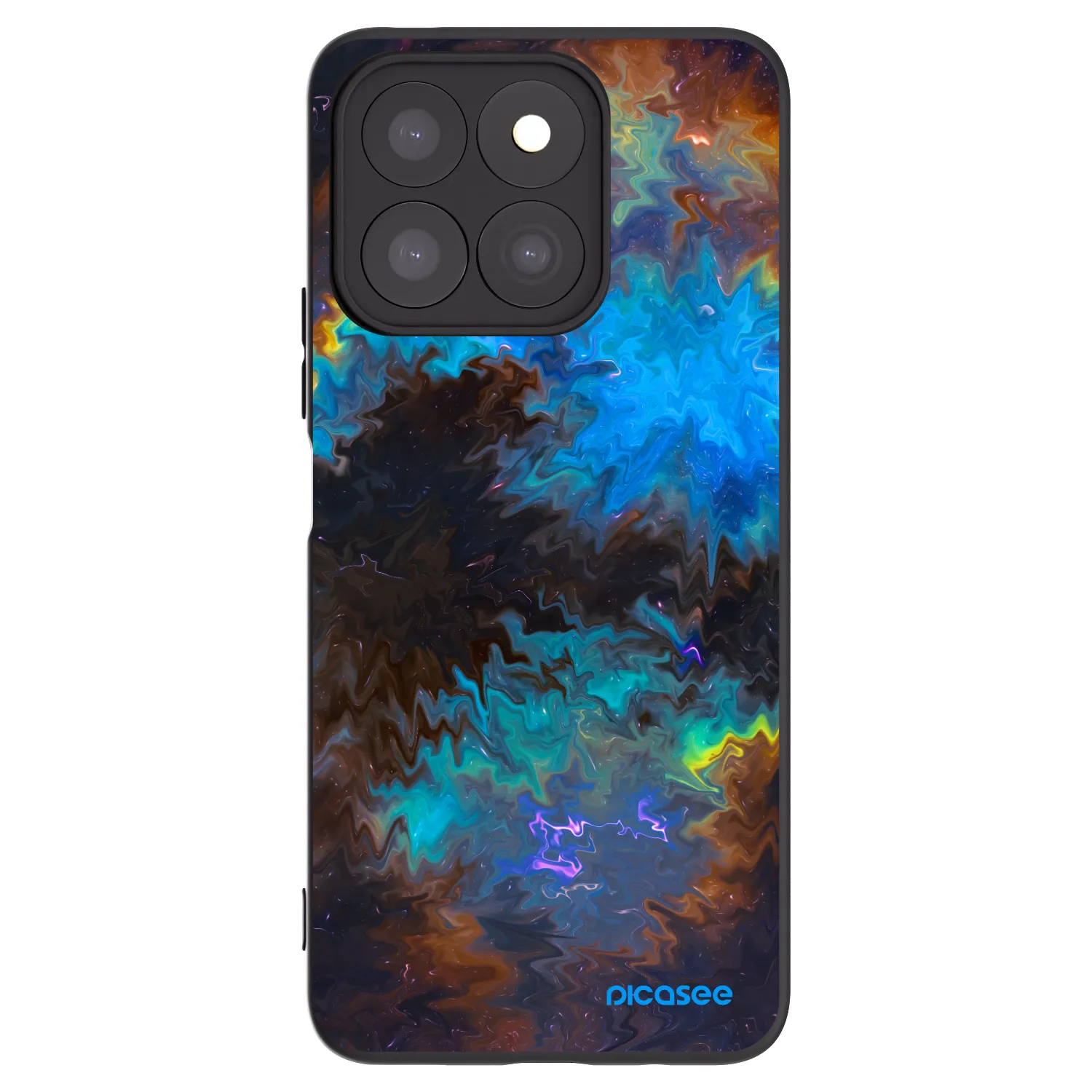Picasee silikonski črni ovitek za Honor X8c - Space