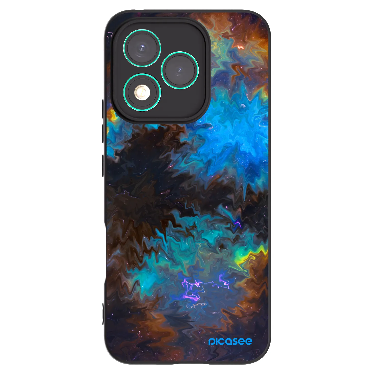 Picasee silikonski črni ovitek za Honor 400 Lite 5G - Space