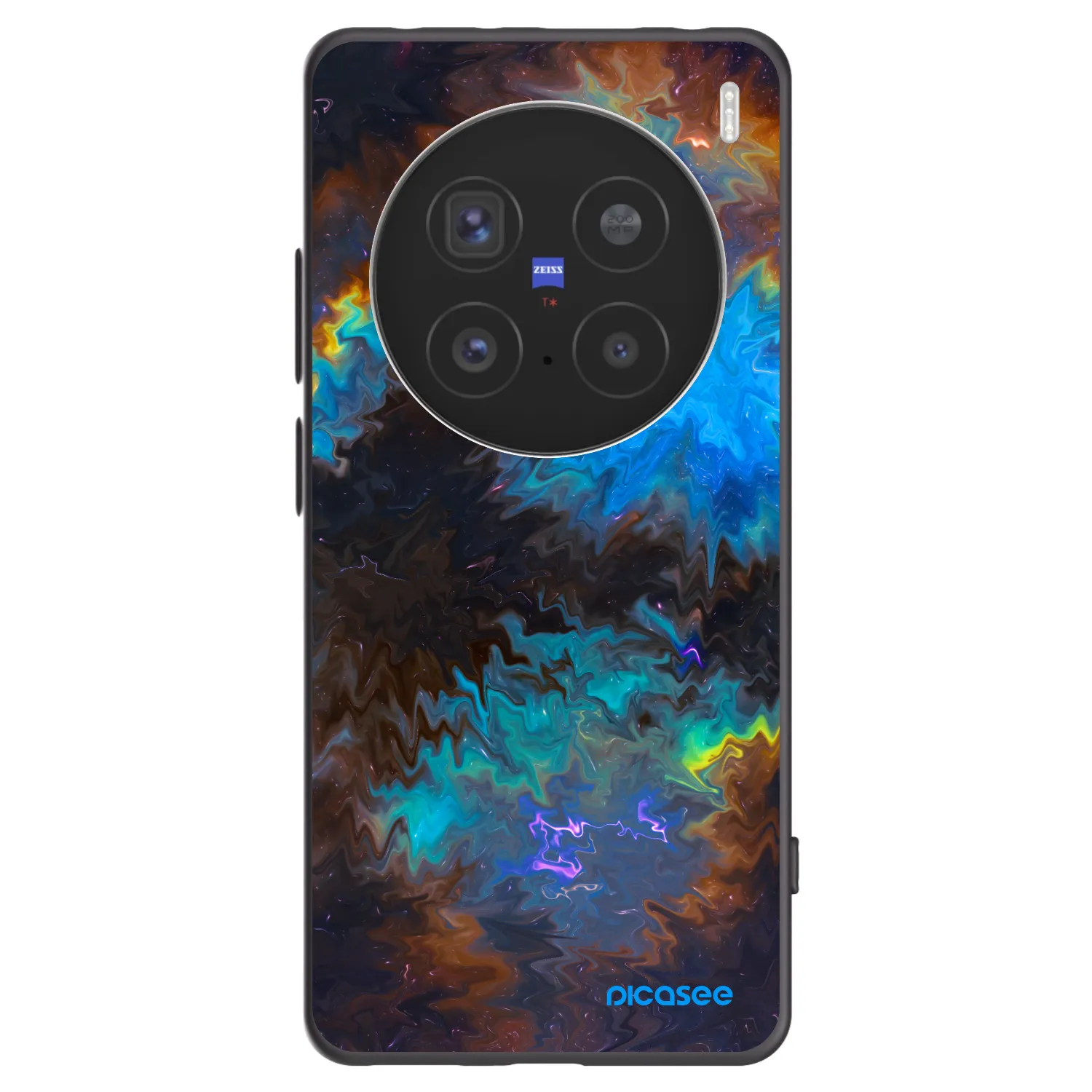 Picasee silikonski črni ovitek za Vivo X200 Pro - Space
