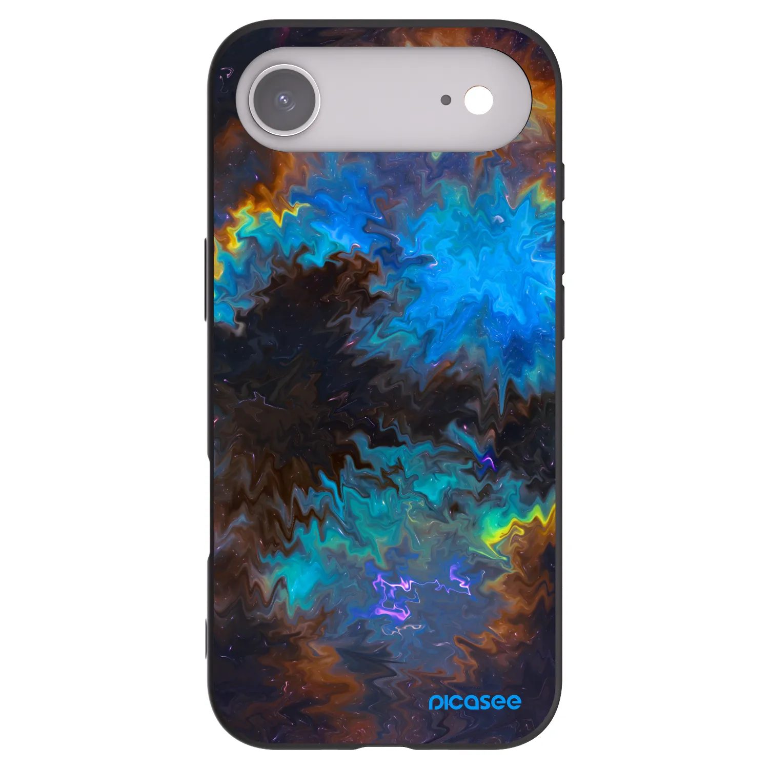 Picasee silikonski črni ovitek za Apple iPhone Air - Space