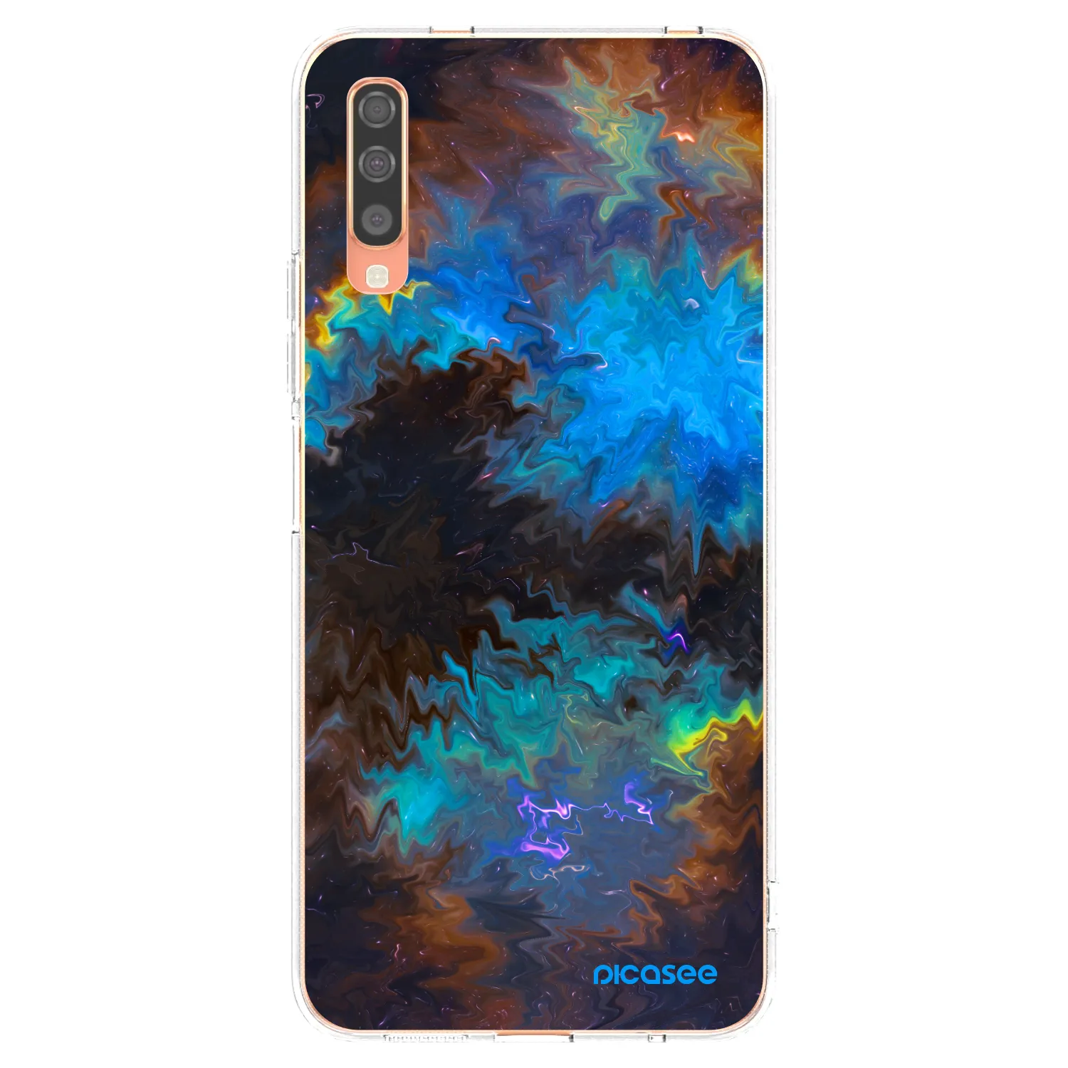 Picasee silikonski prozorni ovitek za Samsung Galaxy A70 A705F - Space