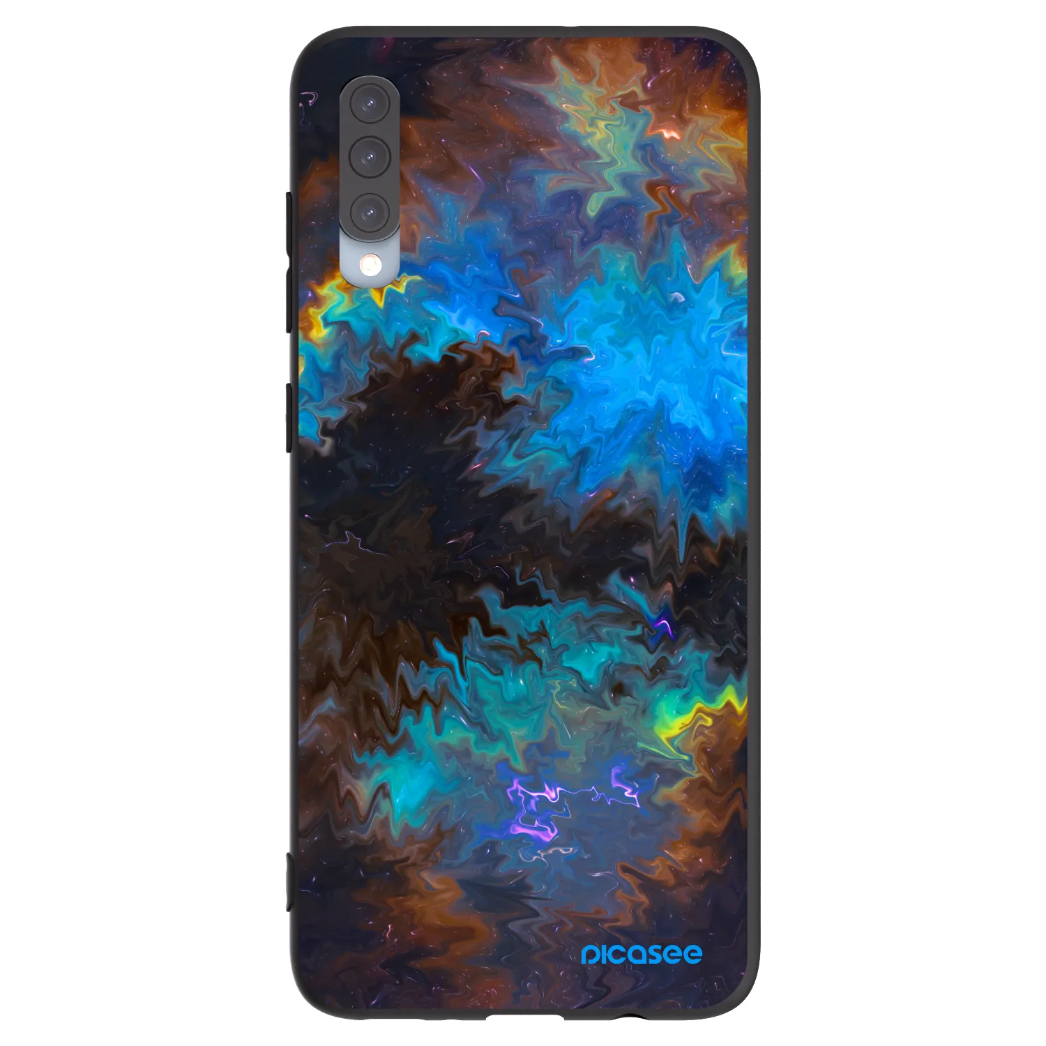 Picasee silikonski črni ovitek za Samsung Galaxy A70 A705F - Space