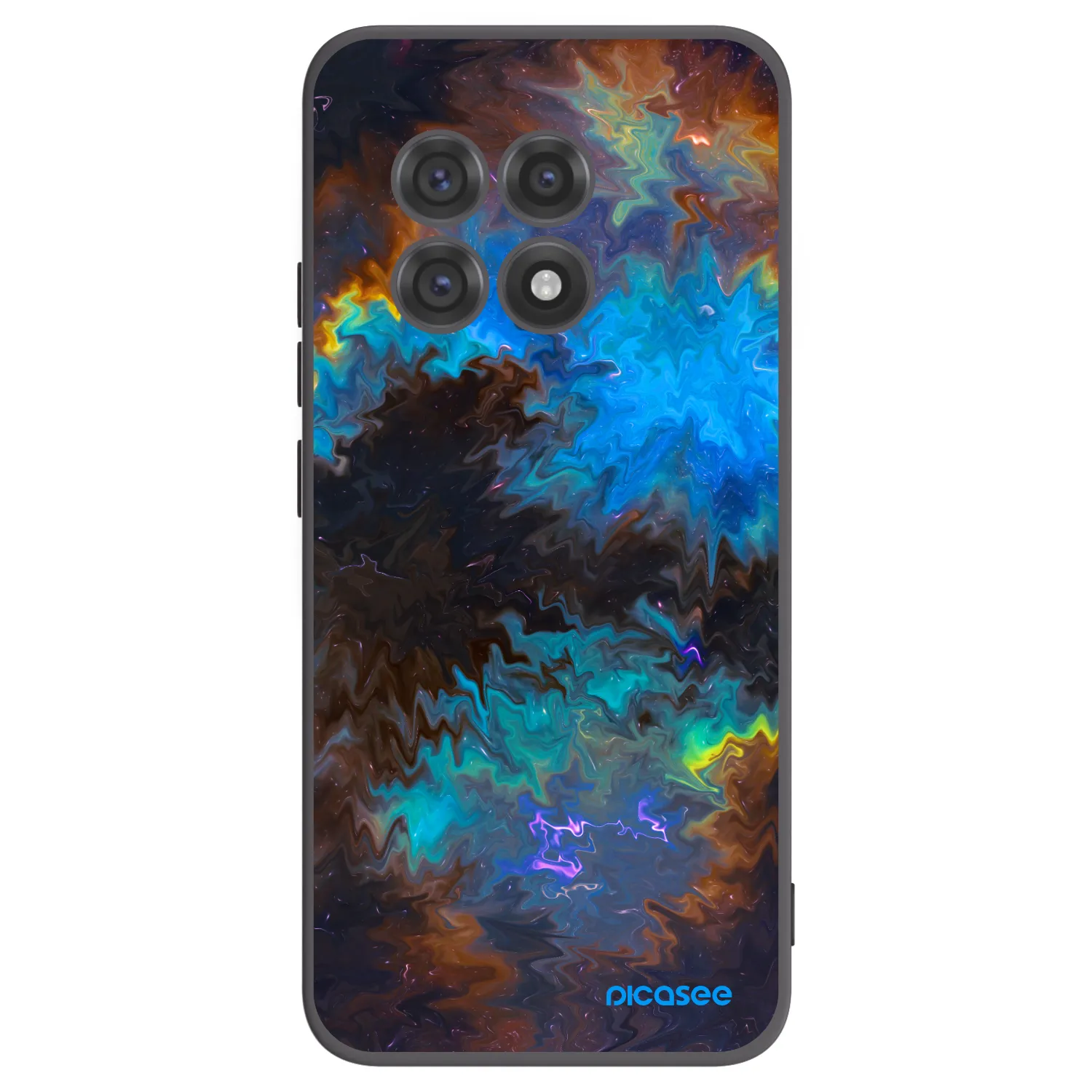 Picasee silikonski črni ovitek za OnePlus 13R 5G - Space