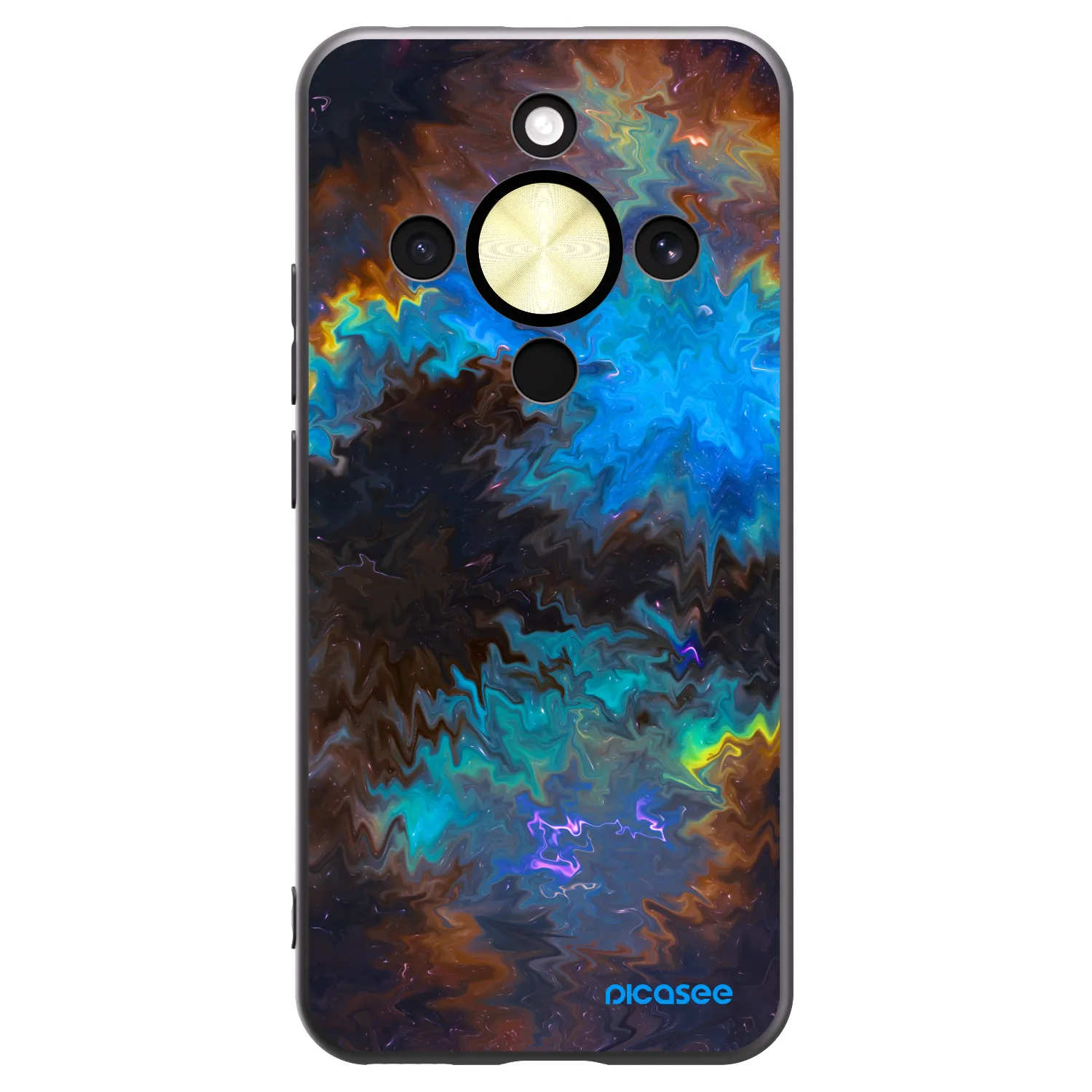 Picasee silikonski črni ovitek za Honor Magic8 Lite 5G - Space