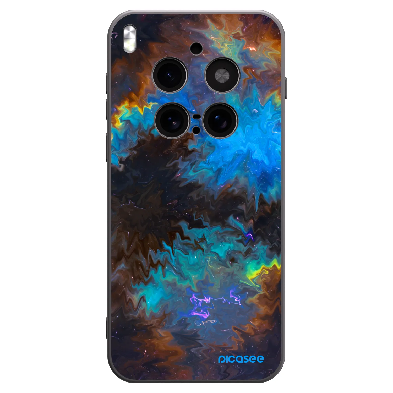 Picasee silikonski črni ovitek za Vivo X300 Pro - Space