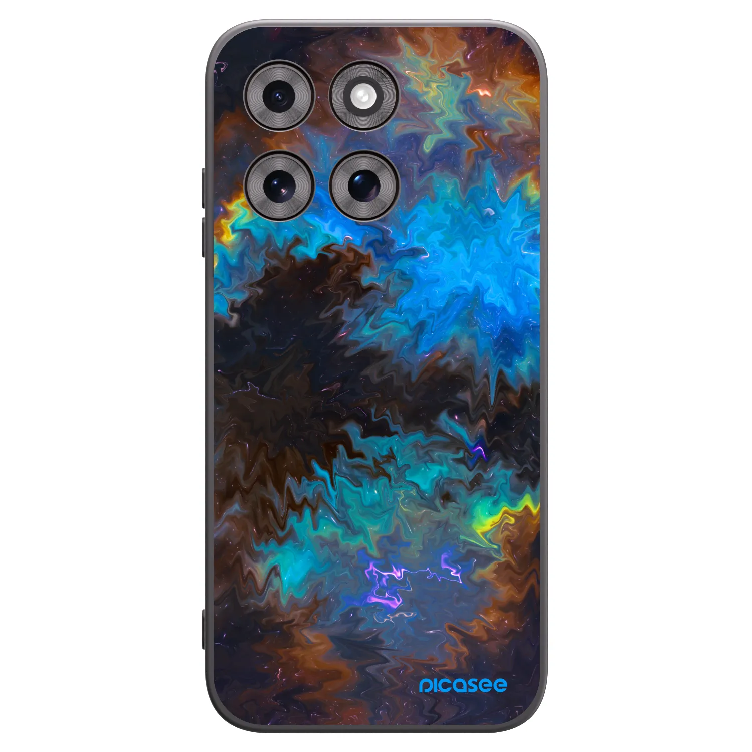 Picasee silikonski črni ovitek za Motorola Moto G77 - Space