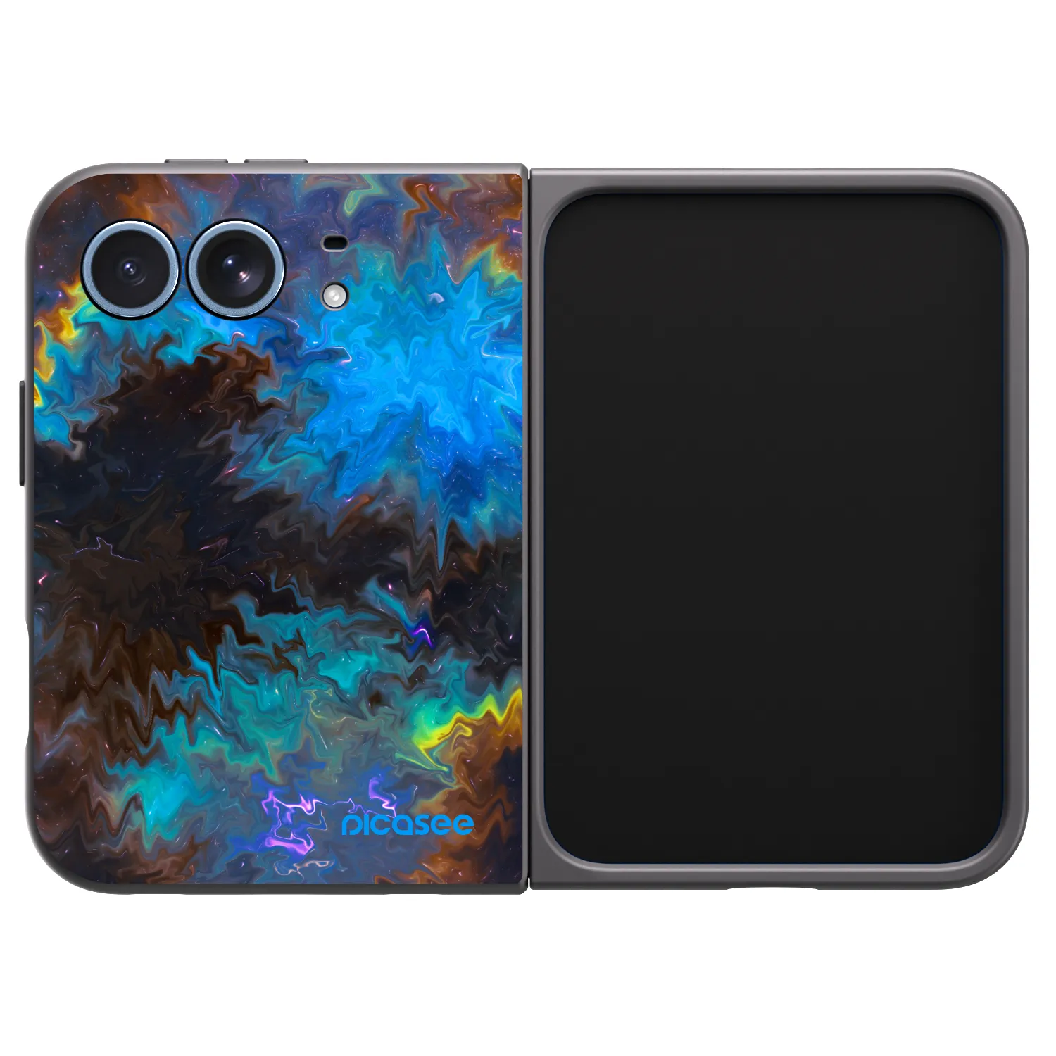 Picasee silikonski črni ovitek za Apple iPhone Duo - Space