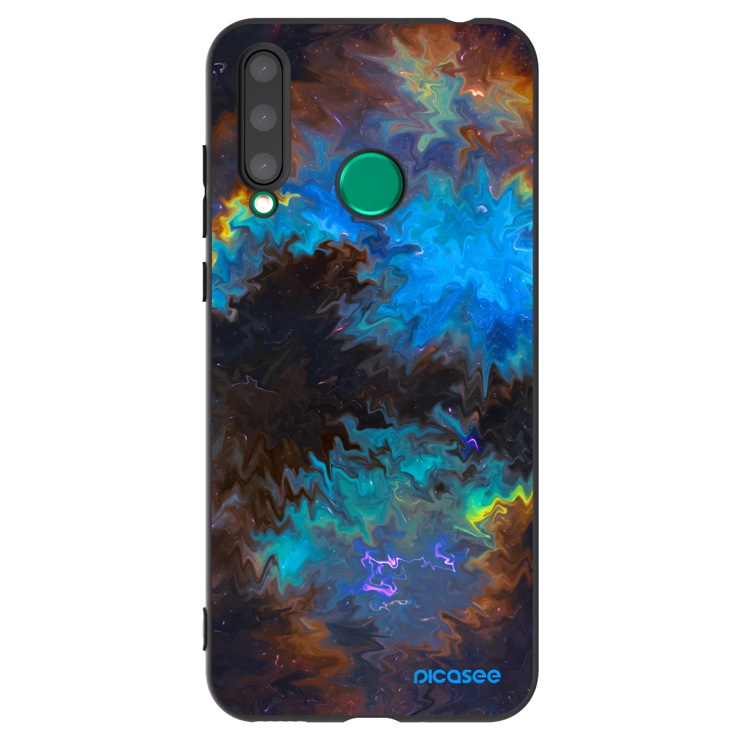 Picasee silikonski črni ovitek za Honor 20 Lite - Space