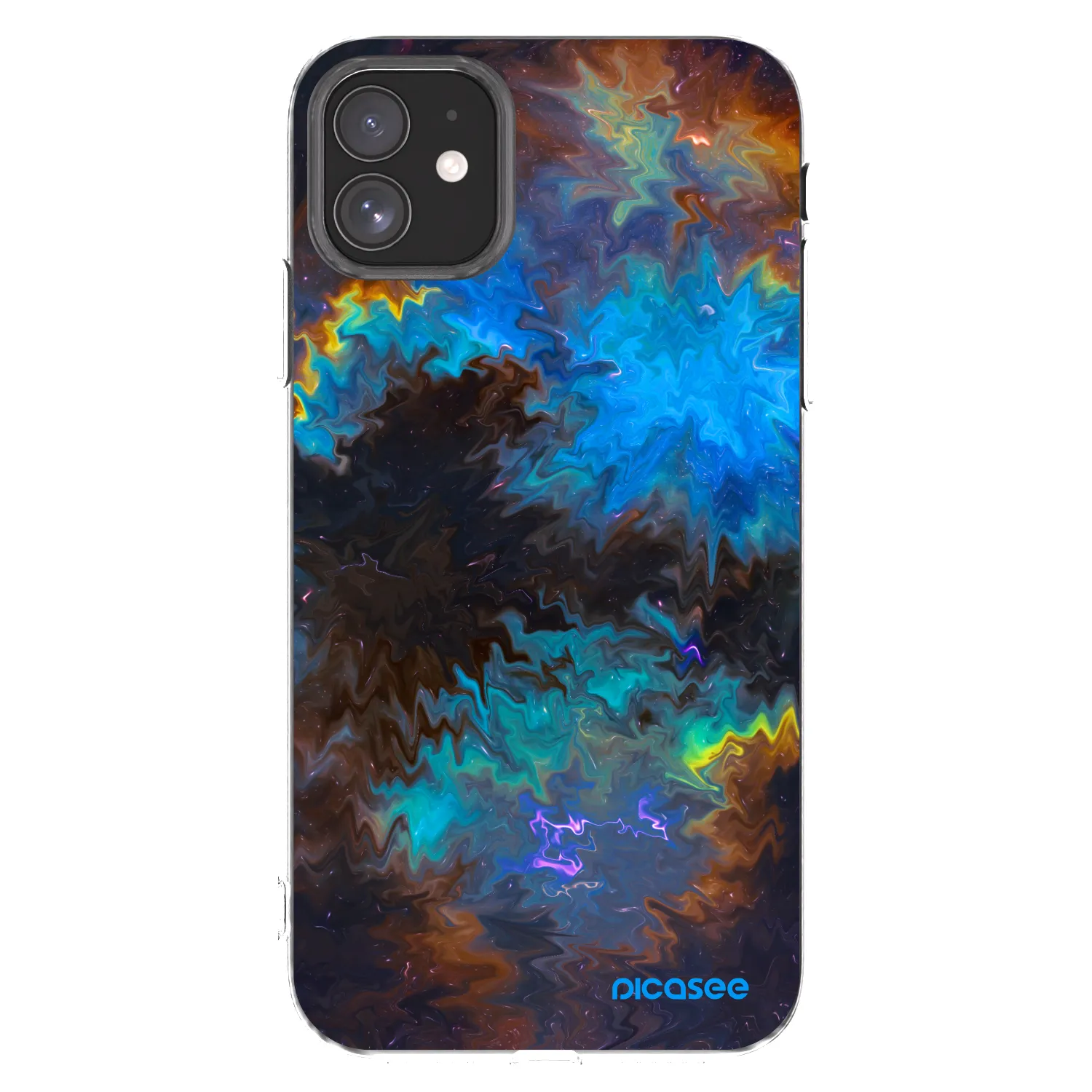 Picasee silikonski prozorni ovitek za Apple iPhone 11 - Space