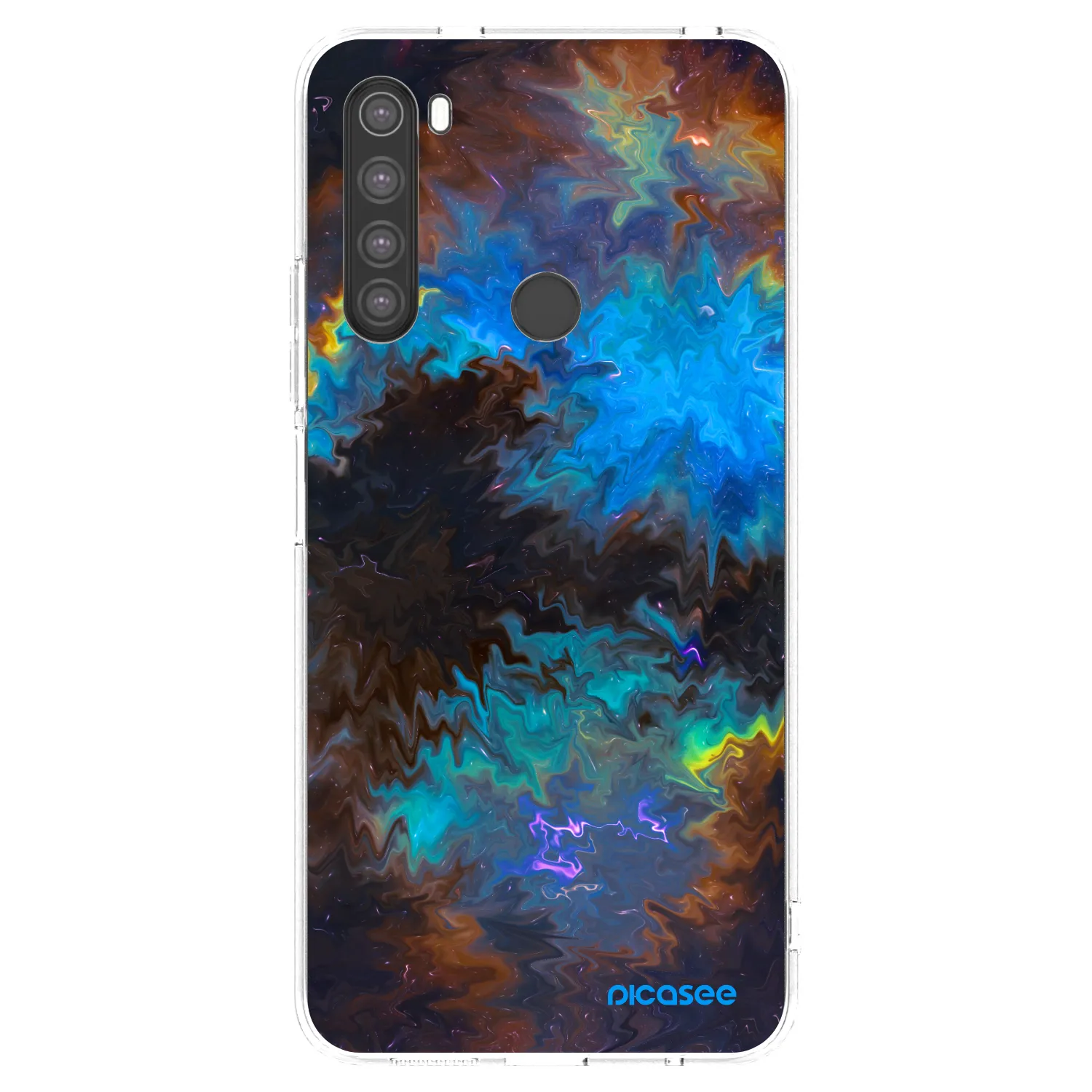 Picasee silikonski prozorni ovitek za Xiaomi Redmi Note 8 - Space