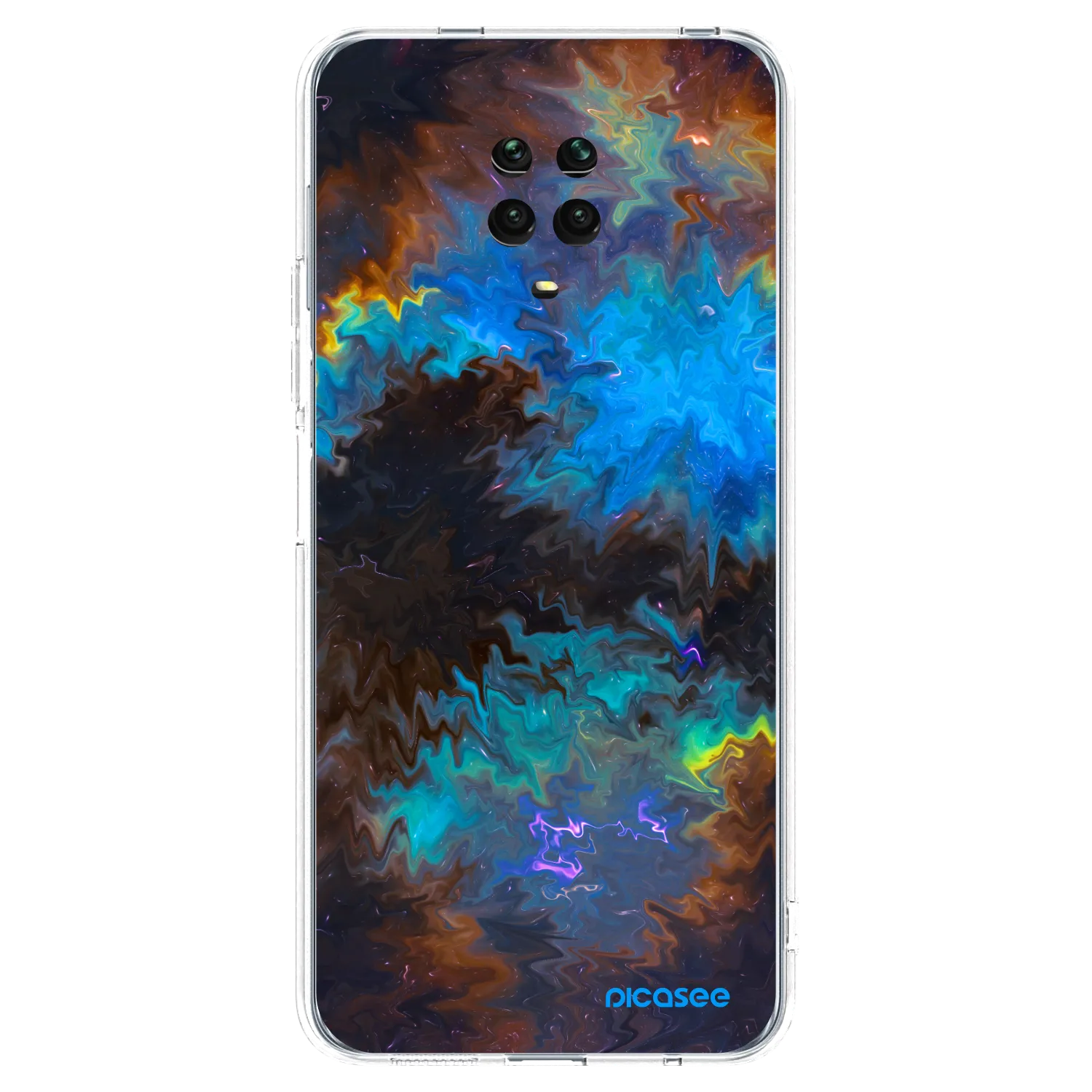 Picasee silikonski prozorni ovitek za Xiaomi Redmi Note 9 Pro - Space