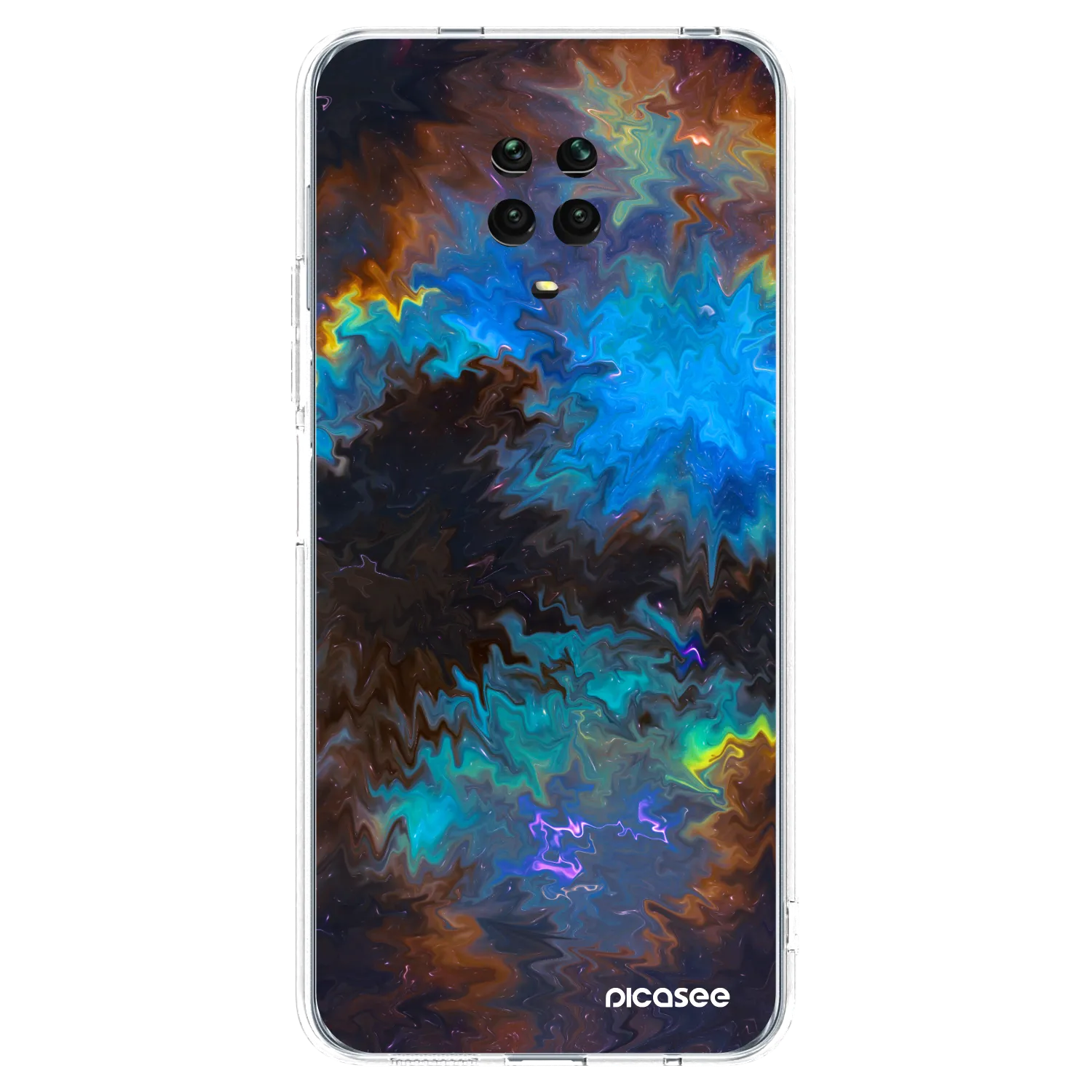 Picasee silikonski prozorni ovitek za Xiaomi Redmi Note 9S - Space