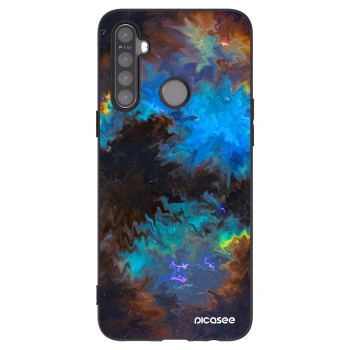 Picasee silikonski črni ovitek za Realme 5 - Space
