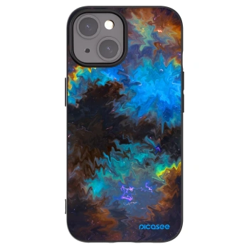 Picasee silikonski črni ovitek za Apple iPhone 15 - Space
