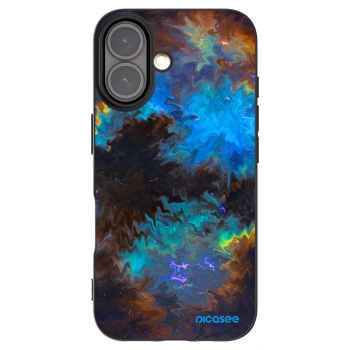 Picasee silikonski črni ovitek za Apple iPhone 16 - Space