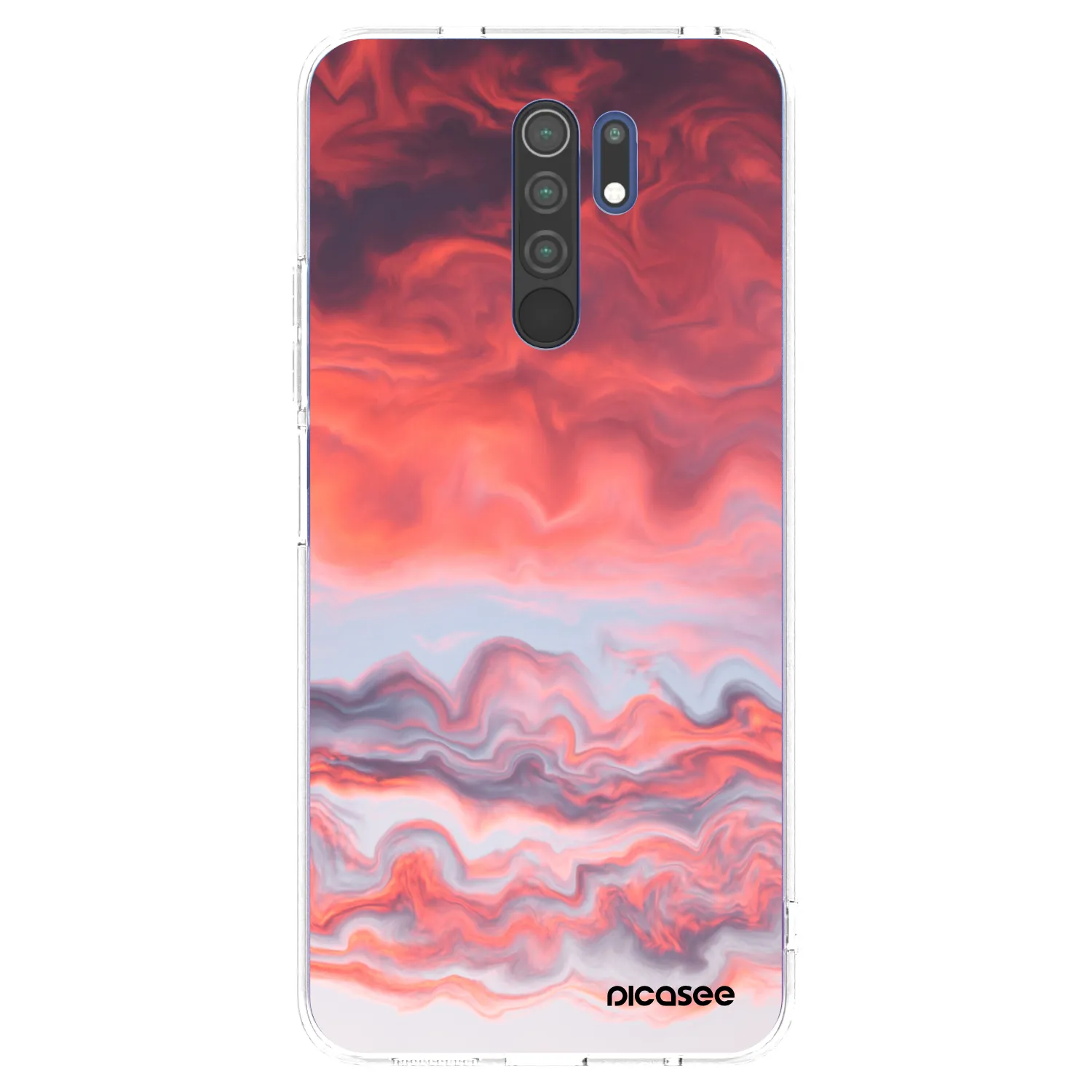 Picasee silikonski prozorni ovitek za Xiaomi Redmi 9 - Sunset