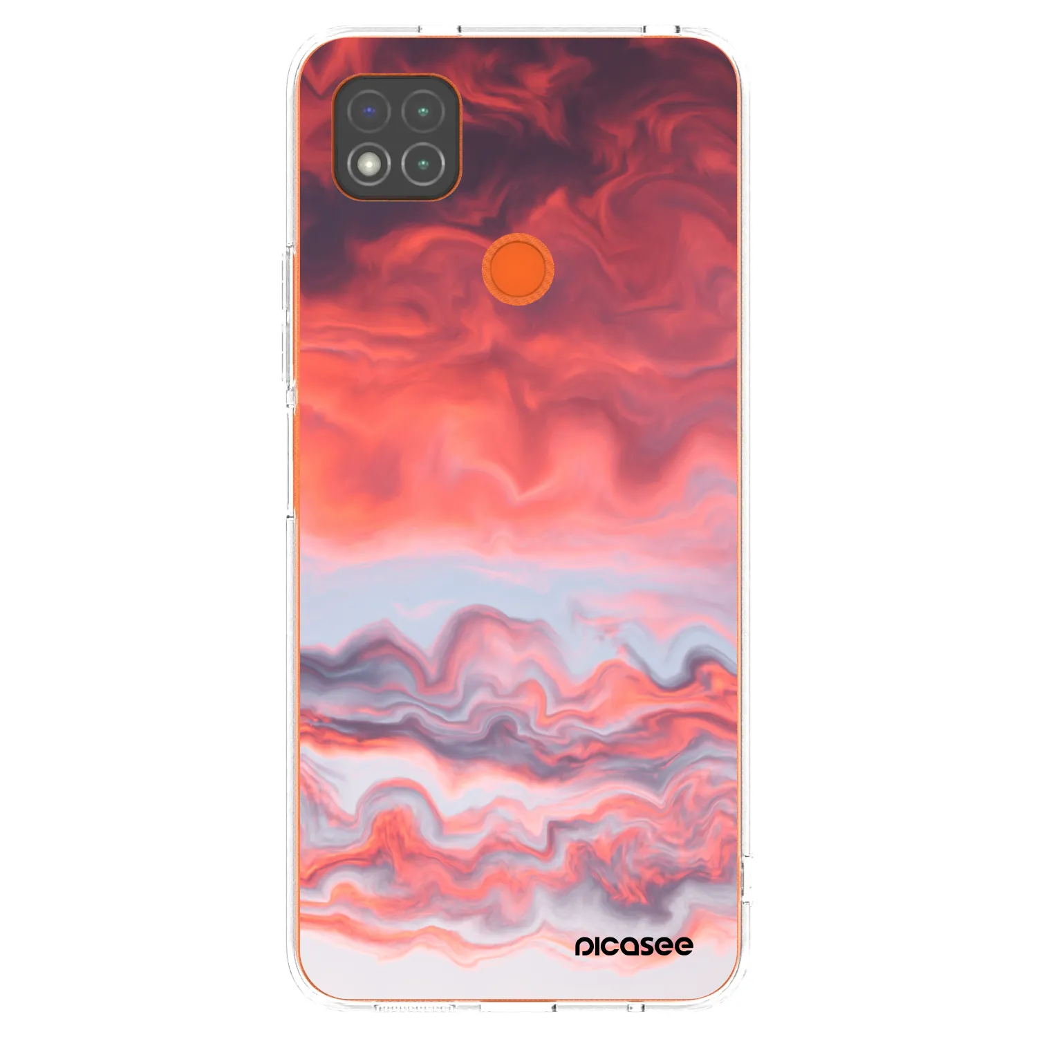 Picasee silikonski prozorni ovitek za Xiaomi Redmi 9C - Sunset