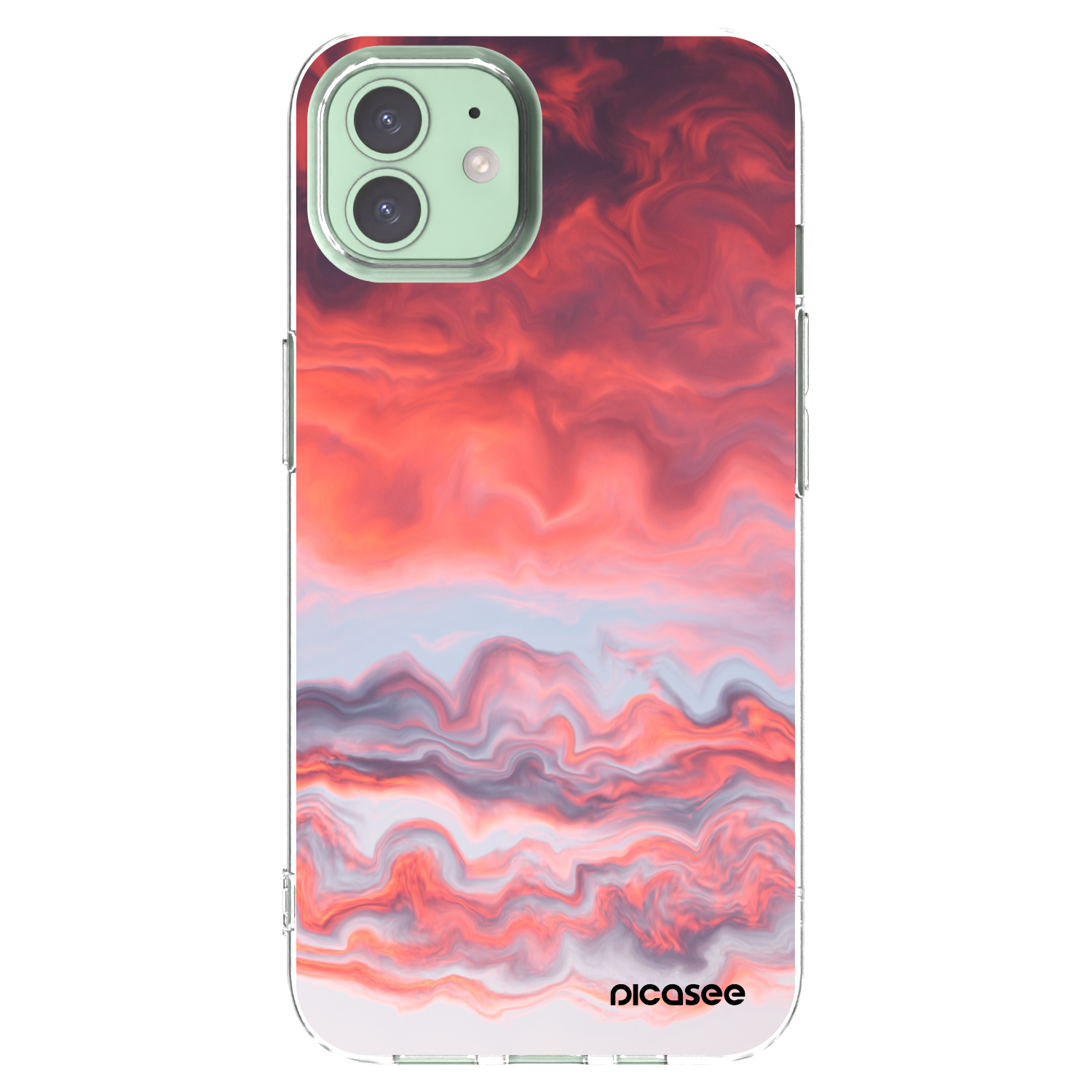 Picasee silikonski prozorni ovitek za Apple iPhone 12 Pro - Sunset