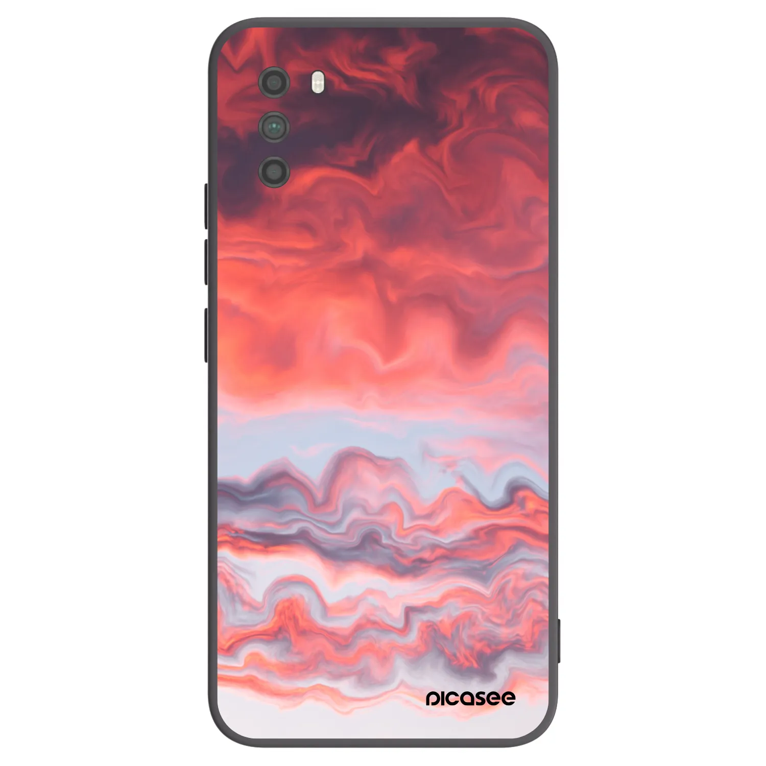 Picasee silikonski črni ovitek za Xiaomi Poco M3 - Sunset