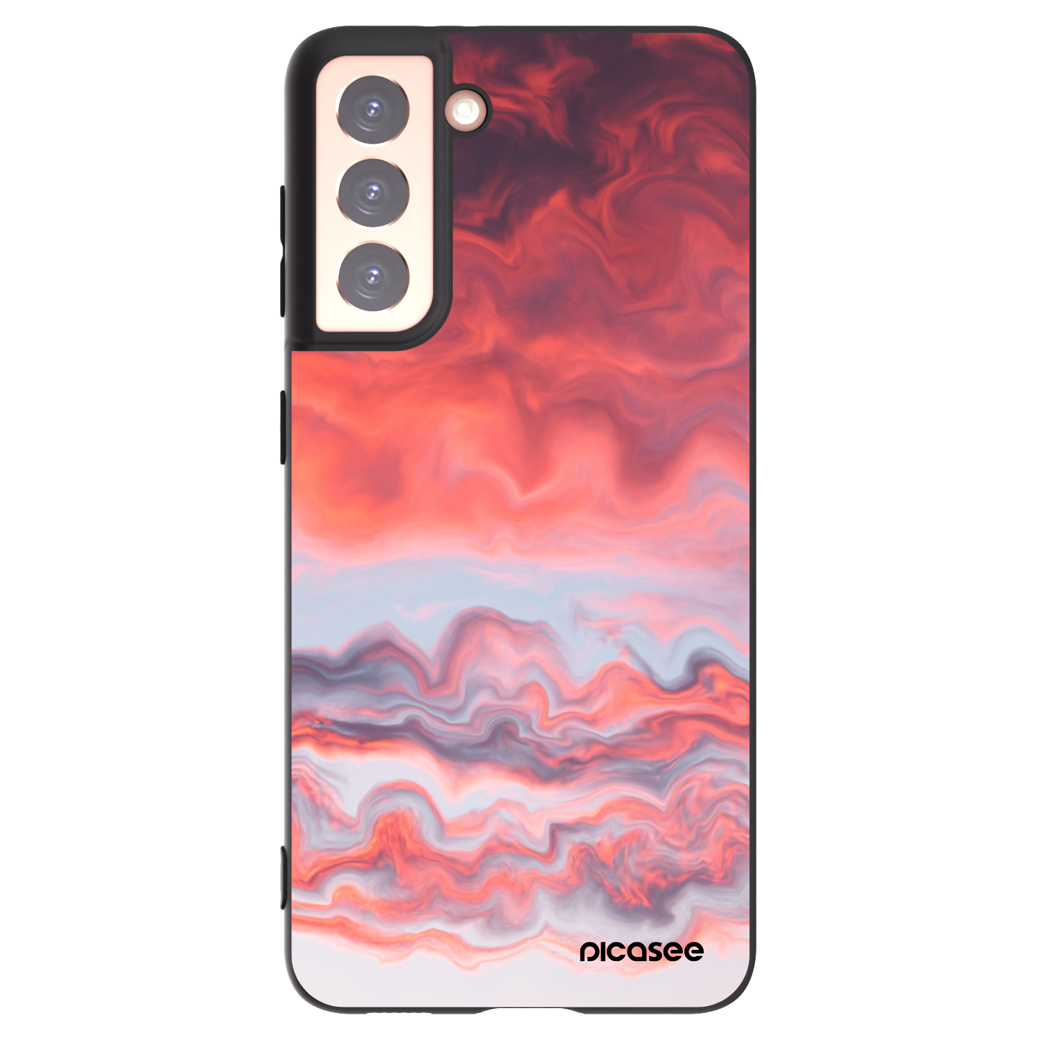 Picasee silikonski črni ovitek za Samsung Galaxy S21 5G G991B - Sunset