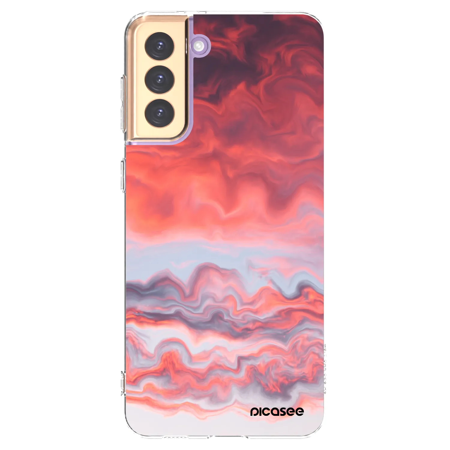 Picasee silikonski prozorni ovitek za Samsung Galaxy S21+ 5G G996F - Sunset