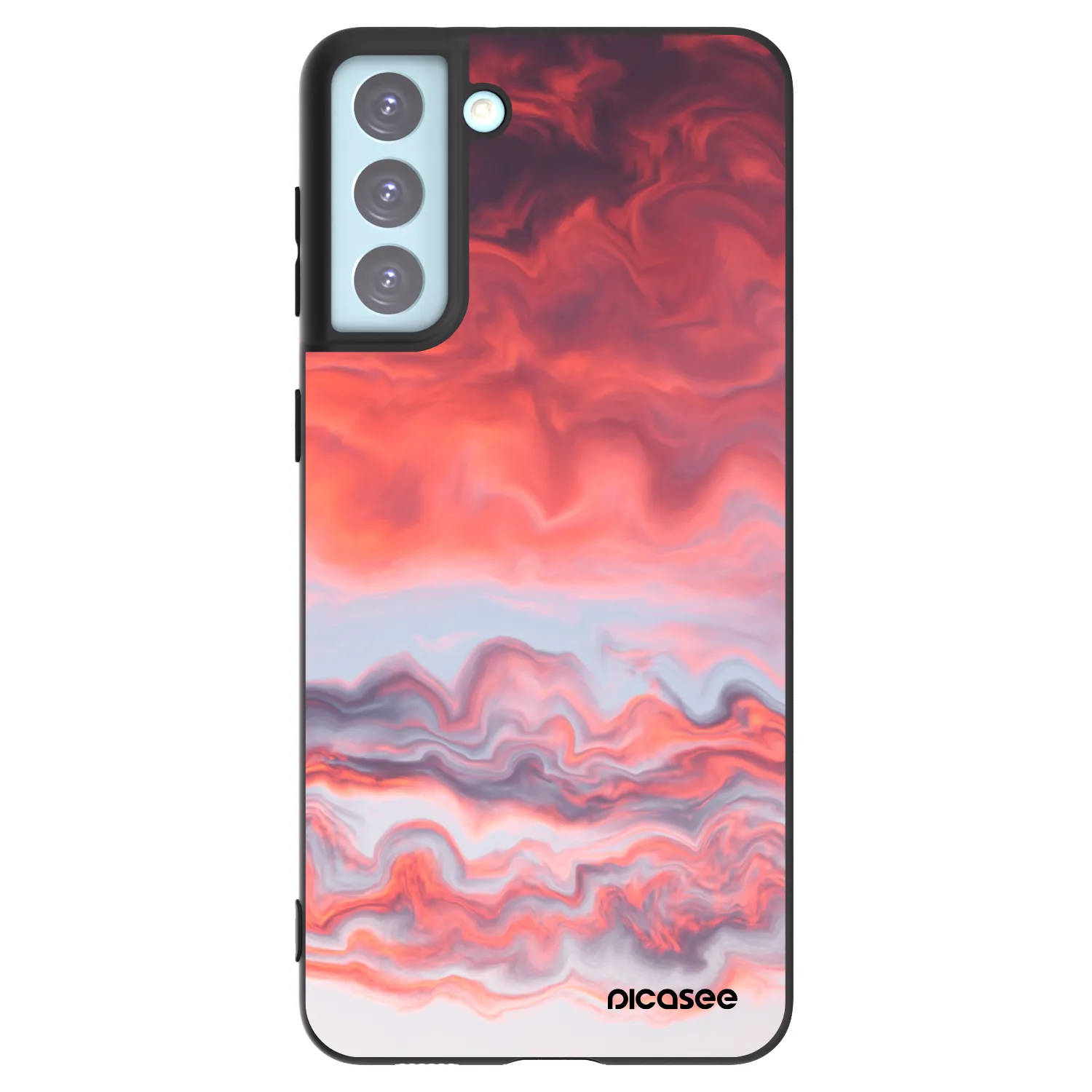 Picasee silikonski črni ovitek za Samsung Galaxy S21+ 5G G996F - Sunset