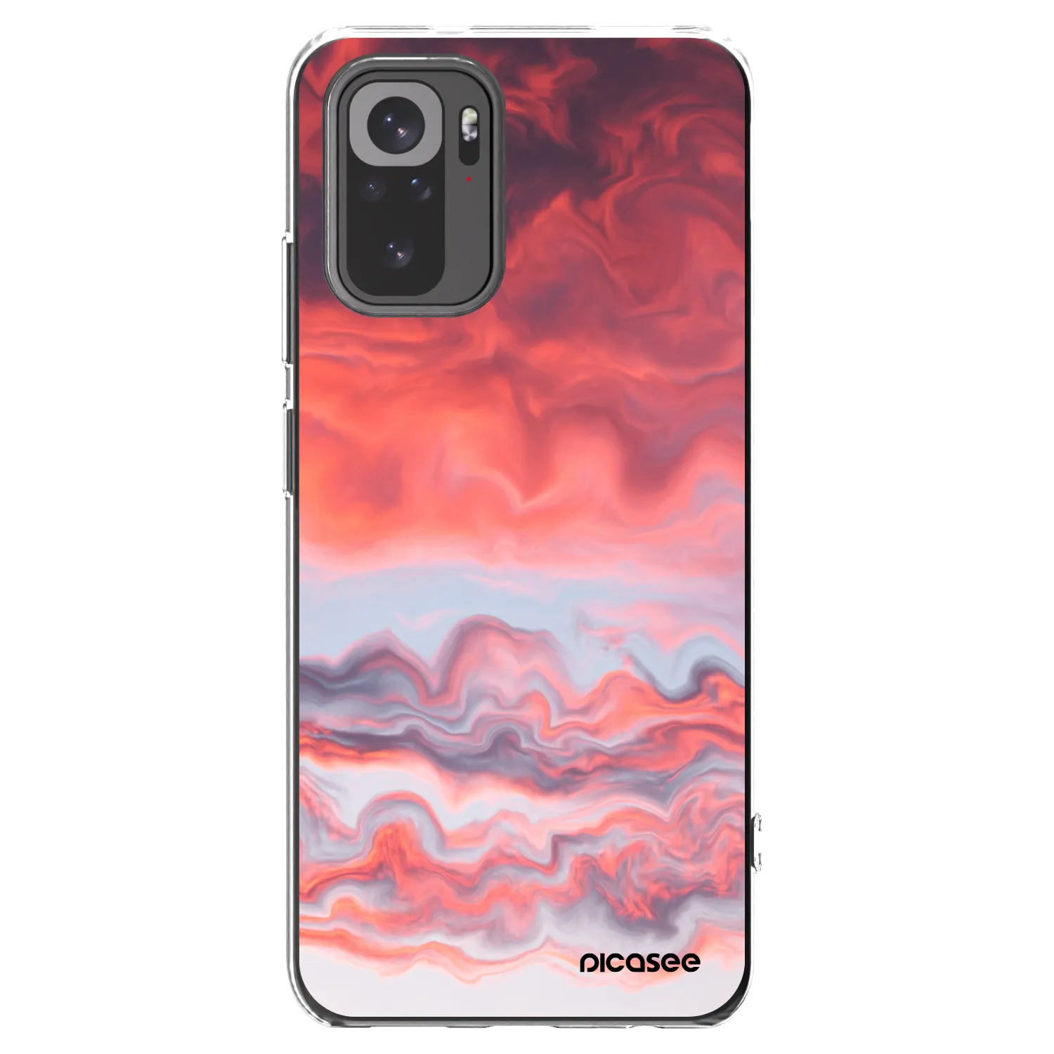 Picasee silikonski prozorni ovitek za Xiaomi Redmi Note 10 - Sunset