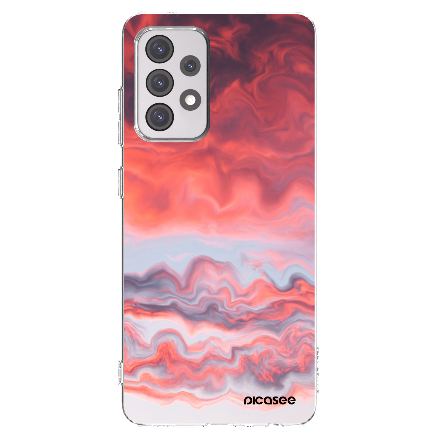 Picasee silikonski prozorni ovitek za Samsung Galaxy A52 5G A525F - Sunset