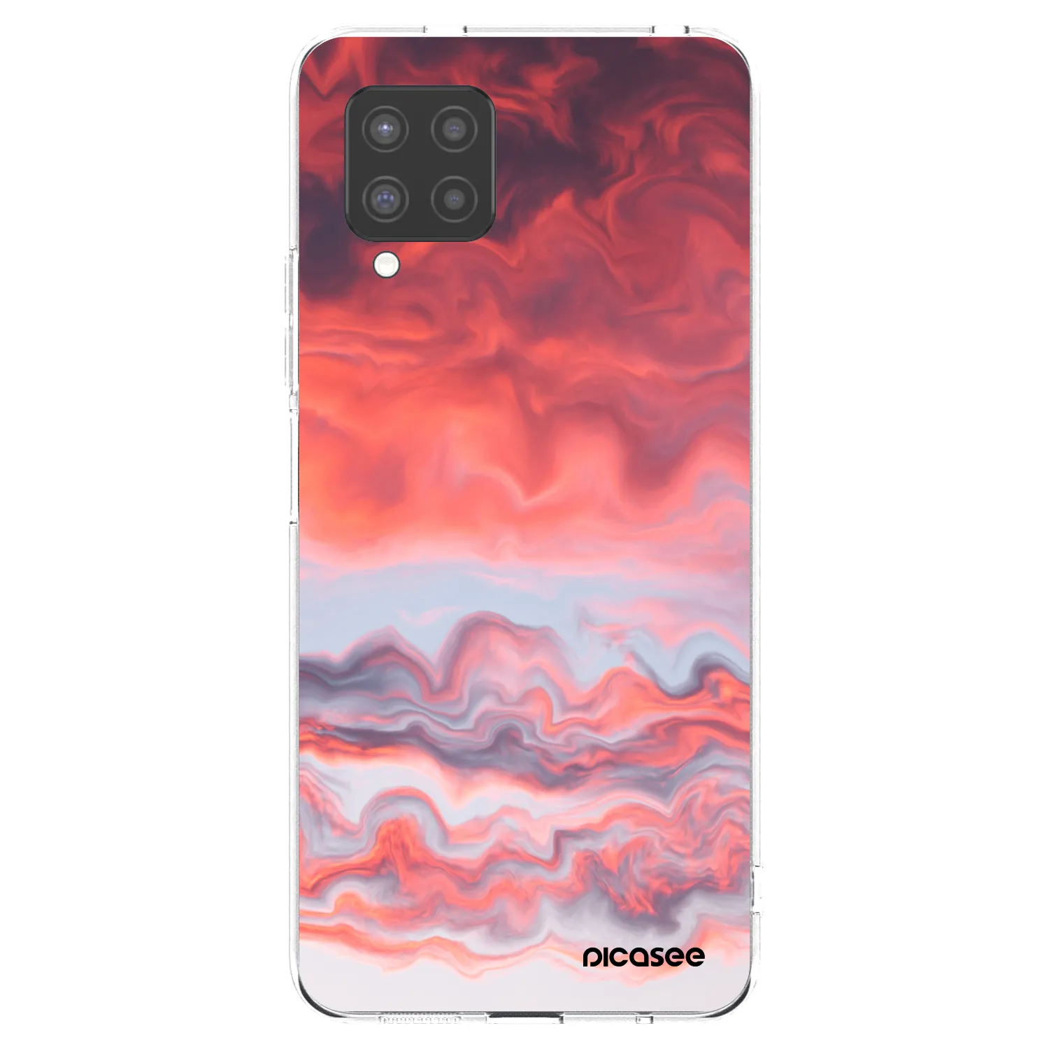 Picasee silikonski prozorni ovitek za Samsung Galaxy A42 A426B - Sunset