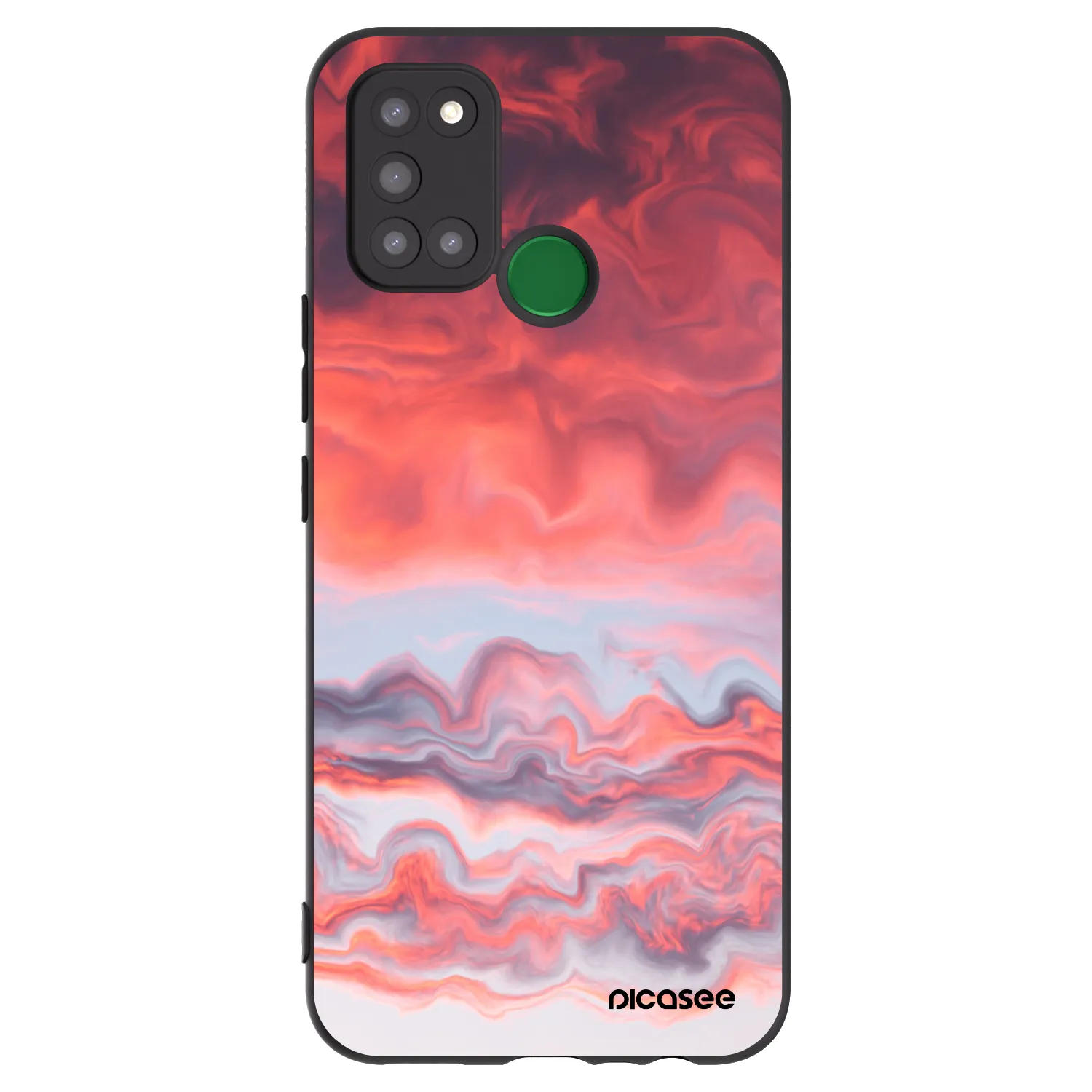 Picasee silikonski črni ovitek za Realme 7i - Sunset