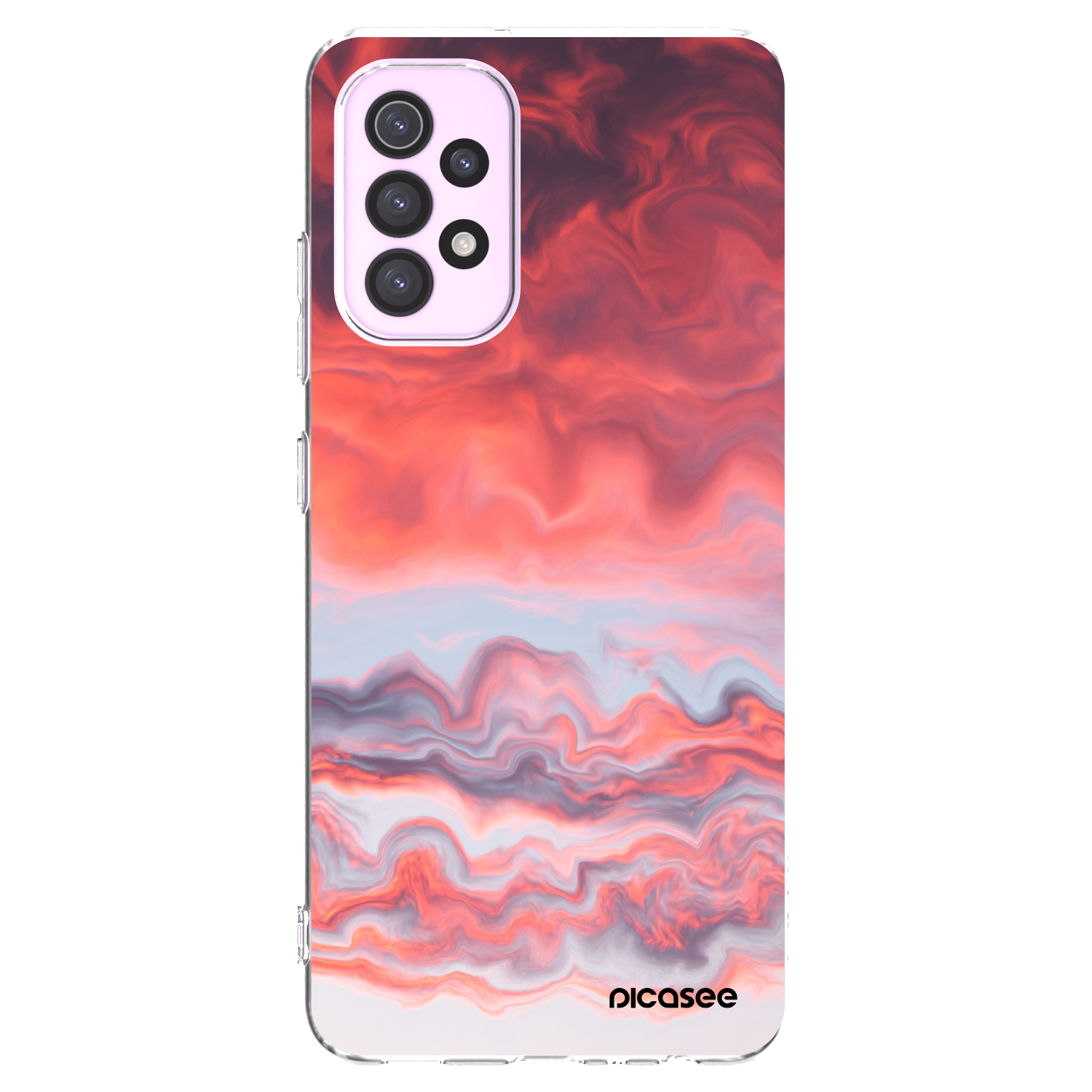 Picasee silikonski prozorni ovitek za Samsung Galaxy A32 5G A326B - Sunset