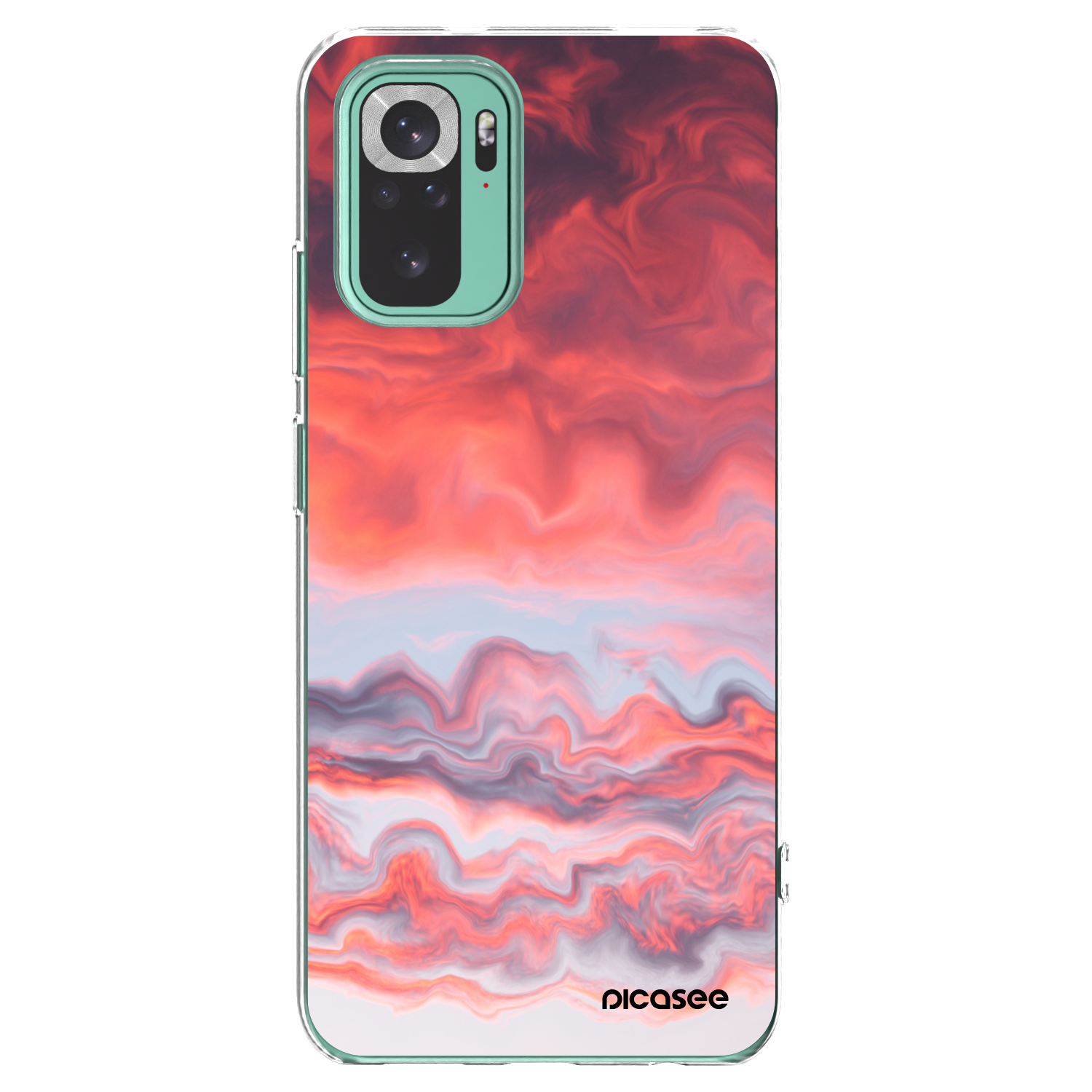 Picasee silikonski prozorni ovitek za Xiaomi Redmi Note 10 Pro - Sunset