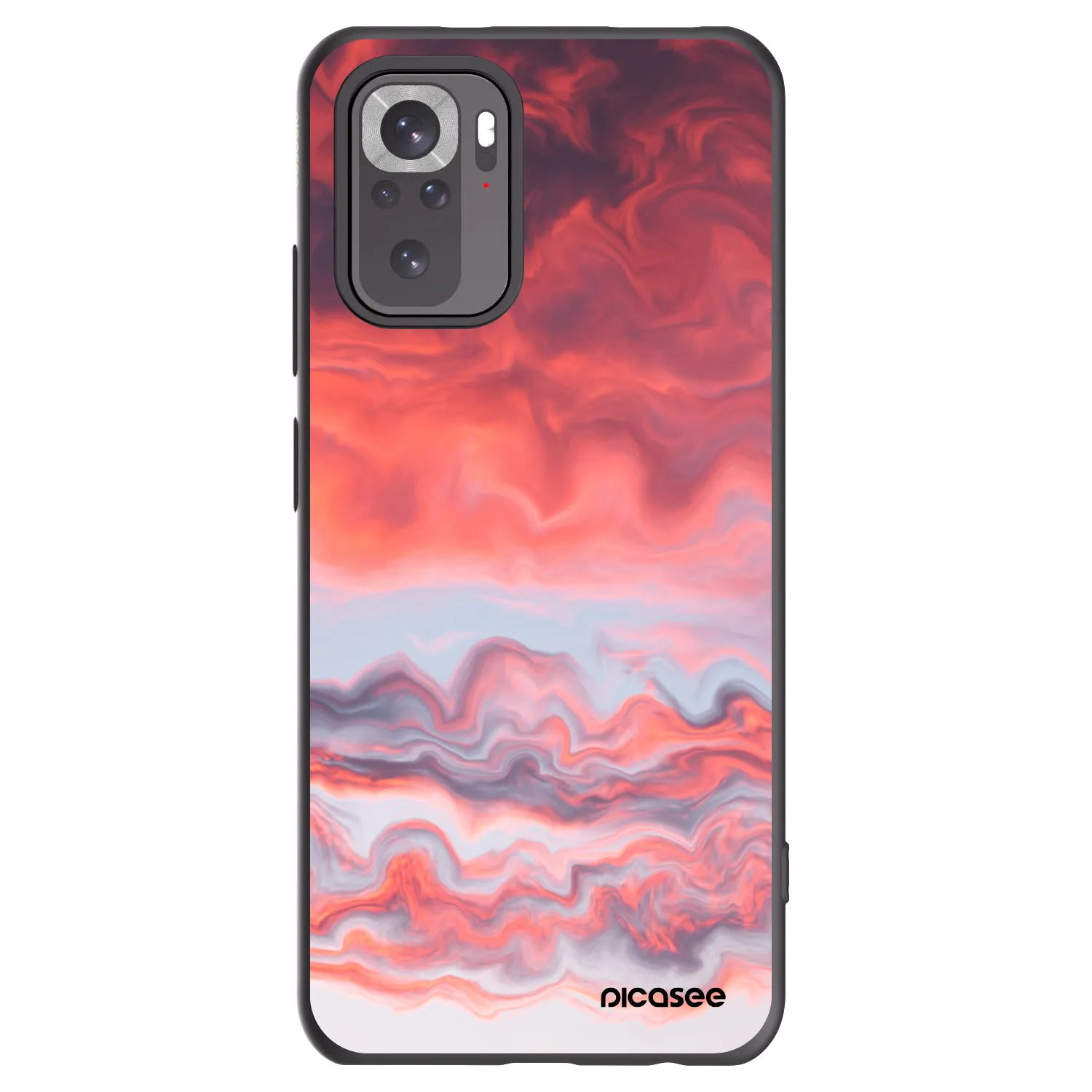 Picasee silikonski črni ovitek za Xiaomi Redmi Note 10S - Sunset