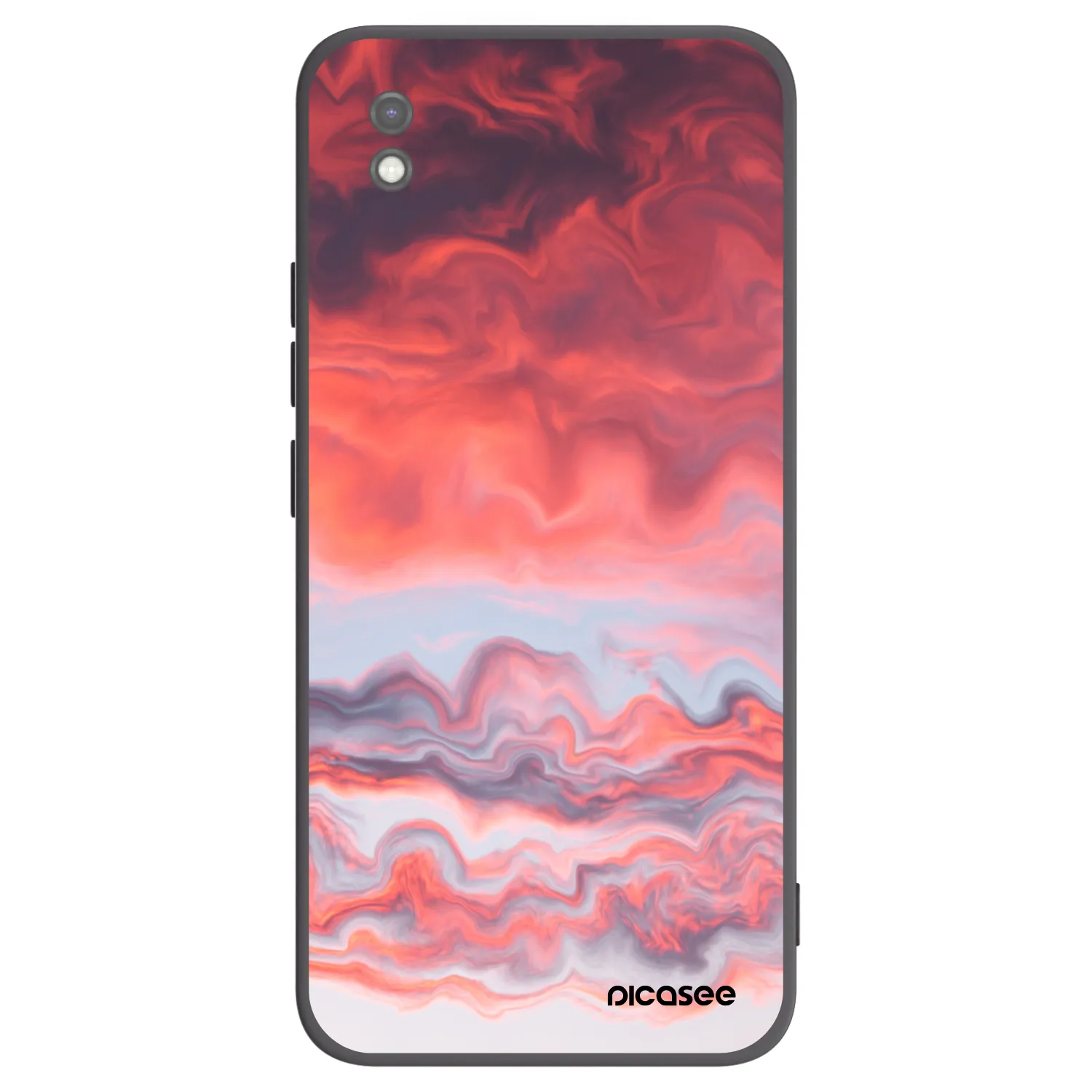 Picasee silikonski črni ovitek za Xiaomi Redmi 9AT - Sunset