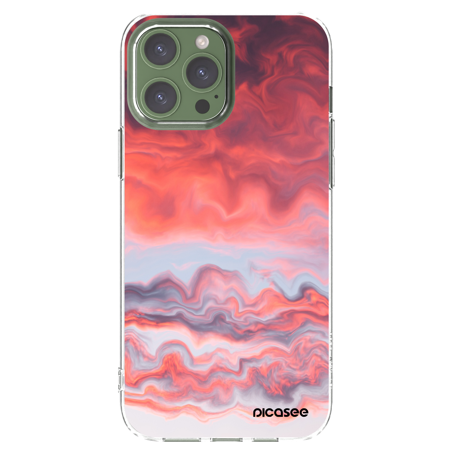 Picasee silikonski prozorni ovitek za Apple iPhone 13 Pro Max - Sunset