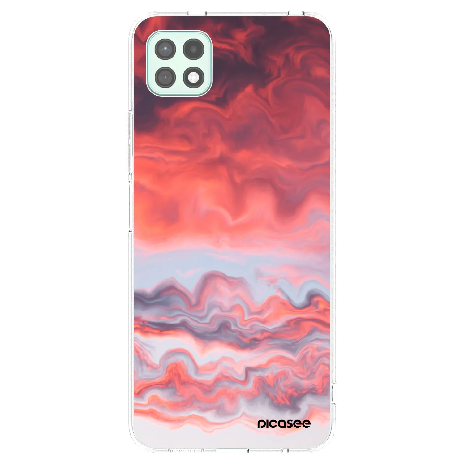 Picasee silikonski prozorni ovitek za Samsung Galaxy A22 A226B 5G - Sunset