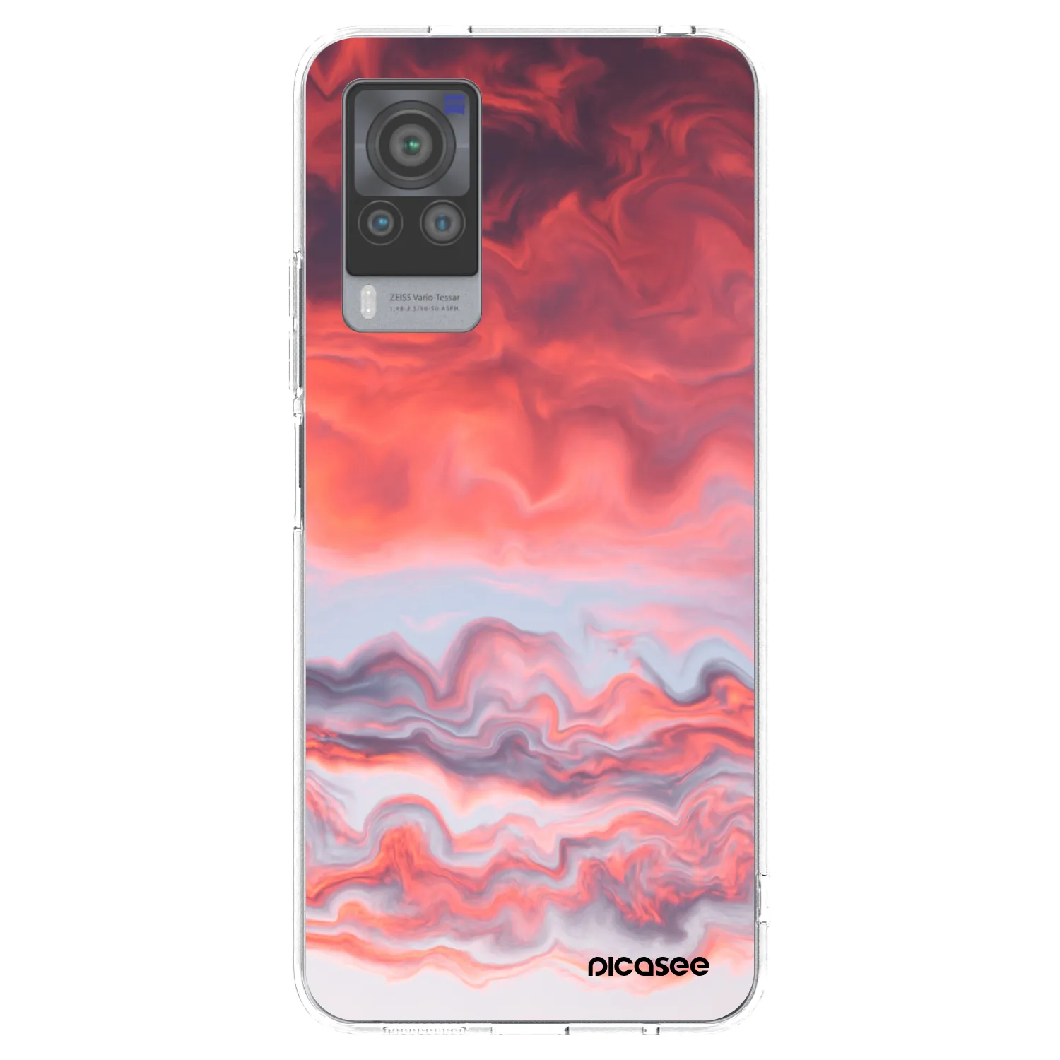 Picasee silikonski prozorni ovitek za Vivo X60 Pro 5G - Sunset