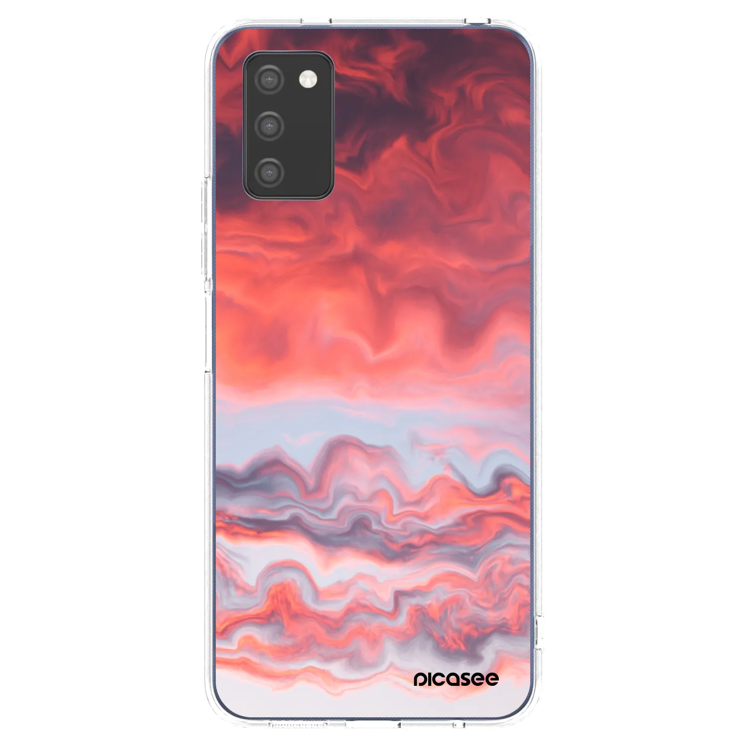 Picasee silikonski prozorni ovitek za Samsung Galaxy A03s A037G - Sunset