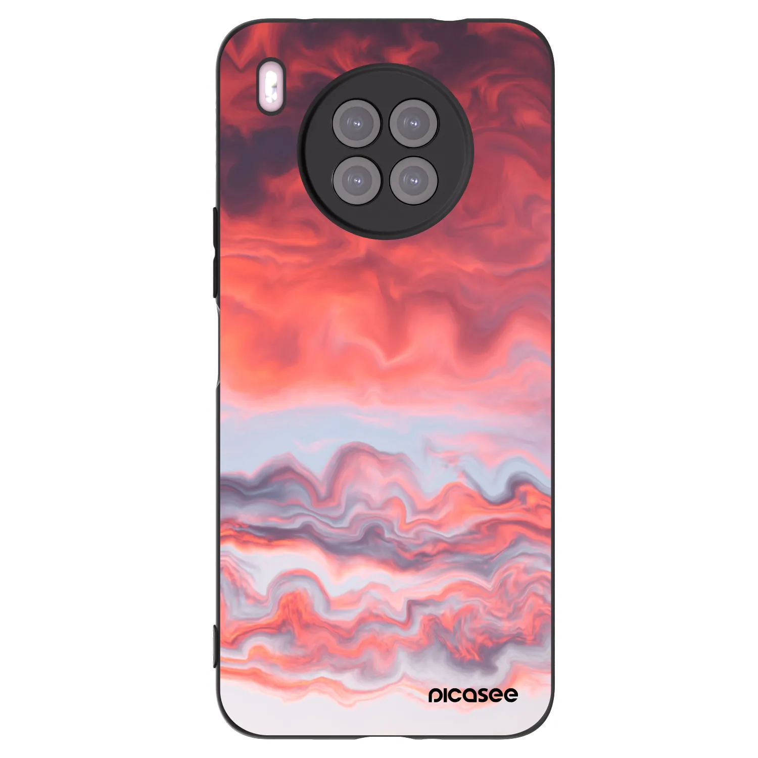 Picasee silikonski črni ovitek za Huawei Nova 8i - Sunset