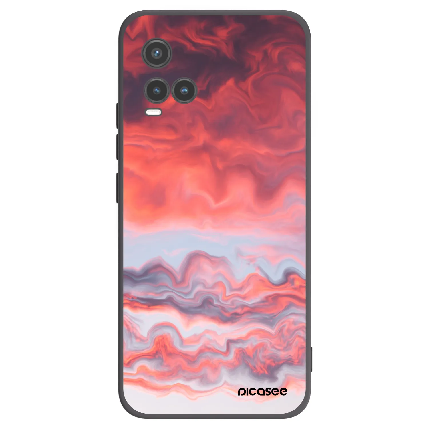 Picasee silikonski črni ovitek za Vivo Y33s - Sunset