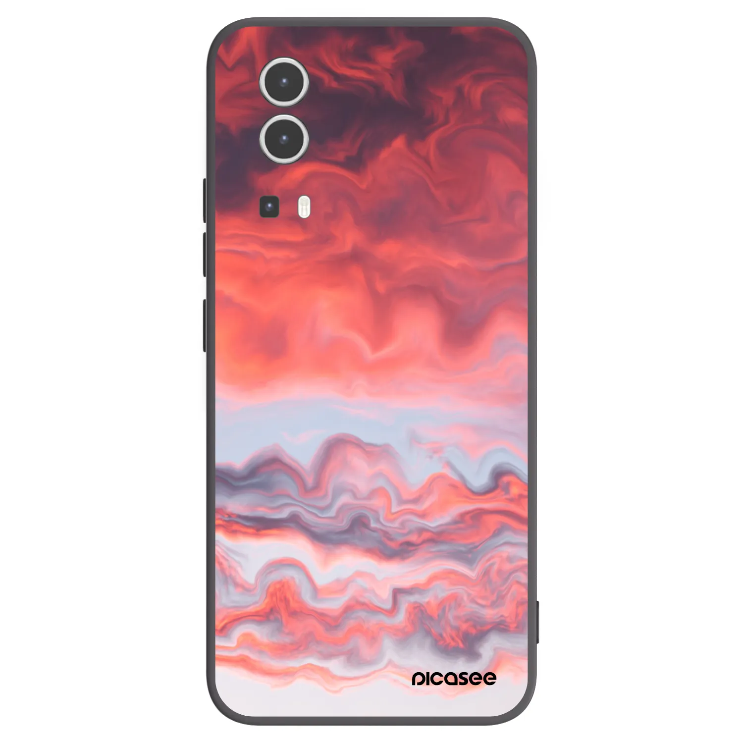 Picasee silikonski črni ovitek za Vivo Y72 5G - Sunset