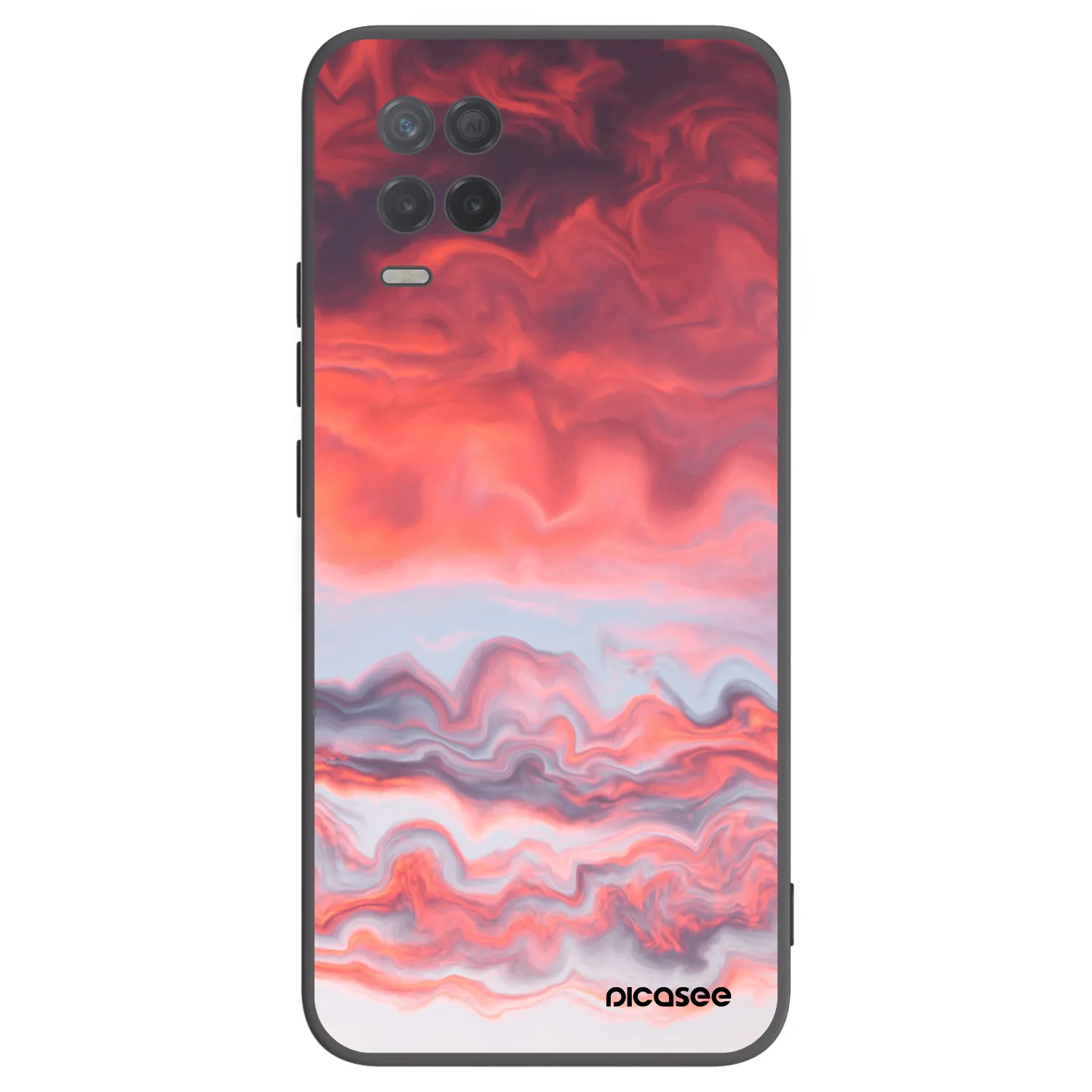 Picasee silikonski črni ovitek za Realme 8 5G - Sunset